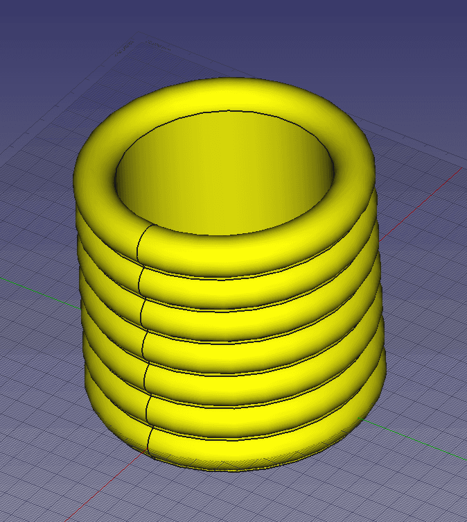 Torus vase v2 3d model