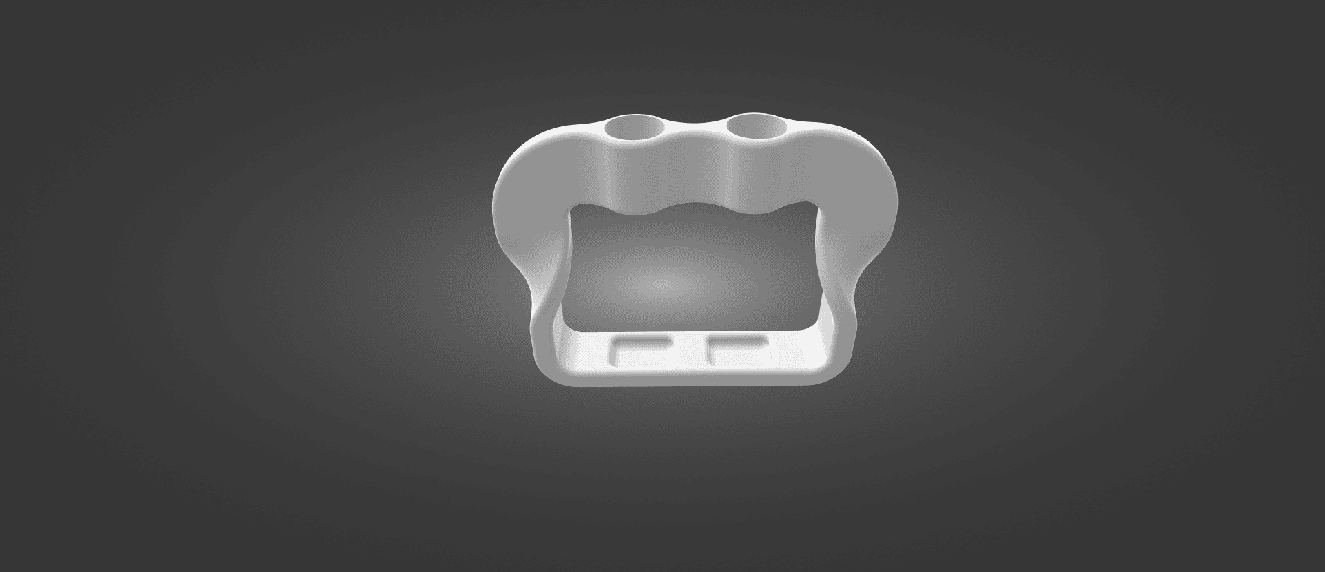 Twisted Tooth Brush Holder 3d model