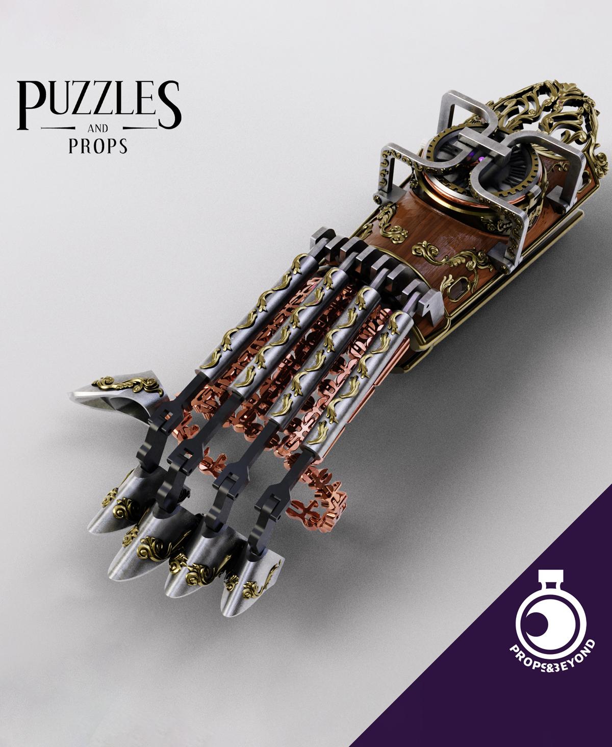 Steampunk Arm Prosthesis 3d model