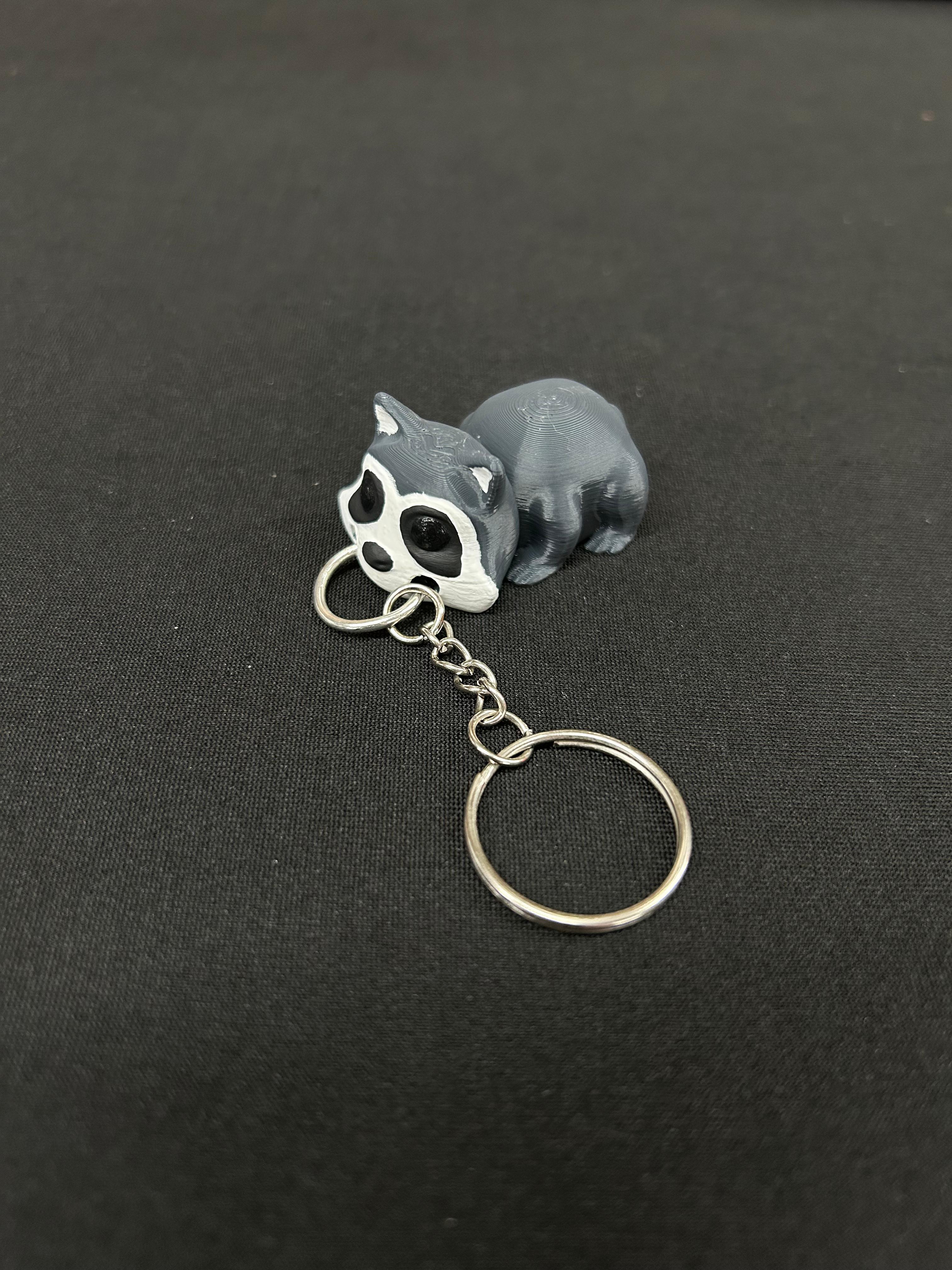 Raccoon Keychain 3d model