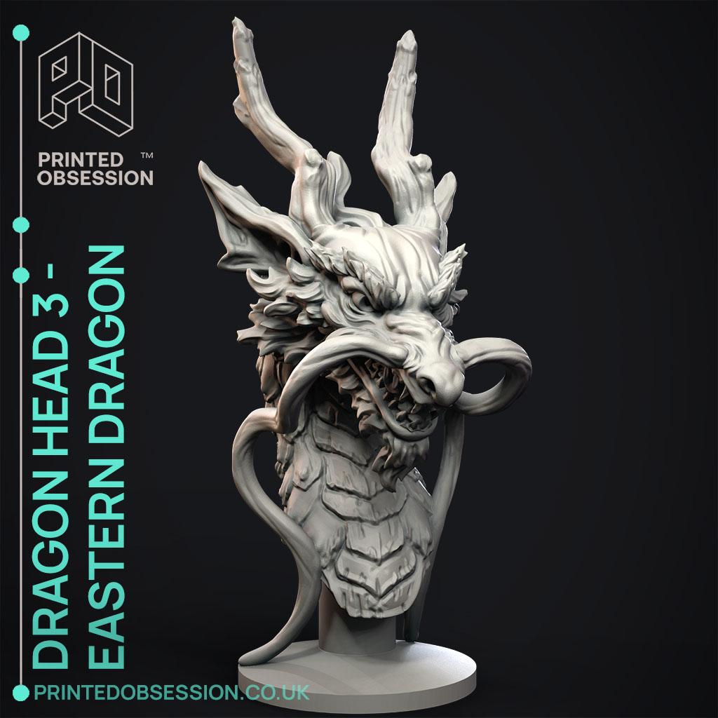 Eastern Dragon - Dragon head - Decoration 3d model