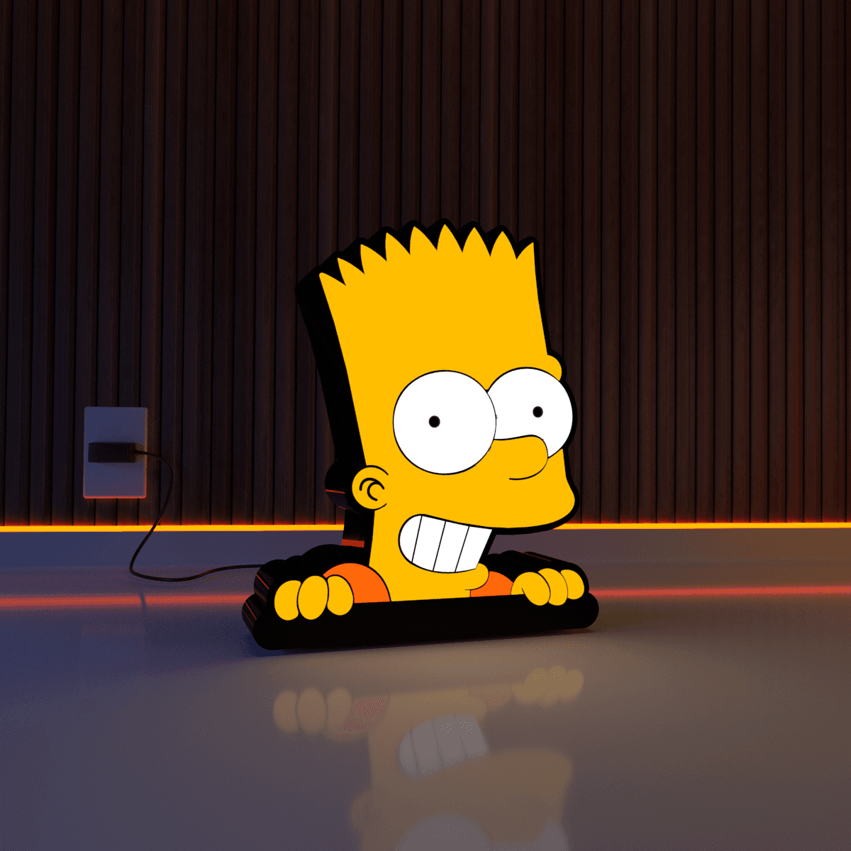 BART SIMPSON - LAMP 3d model