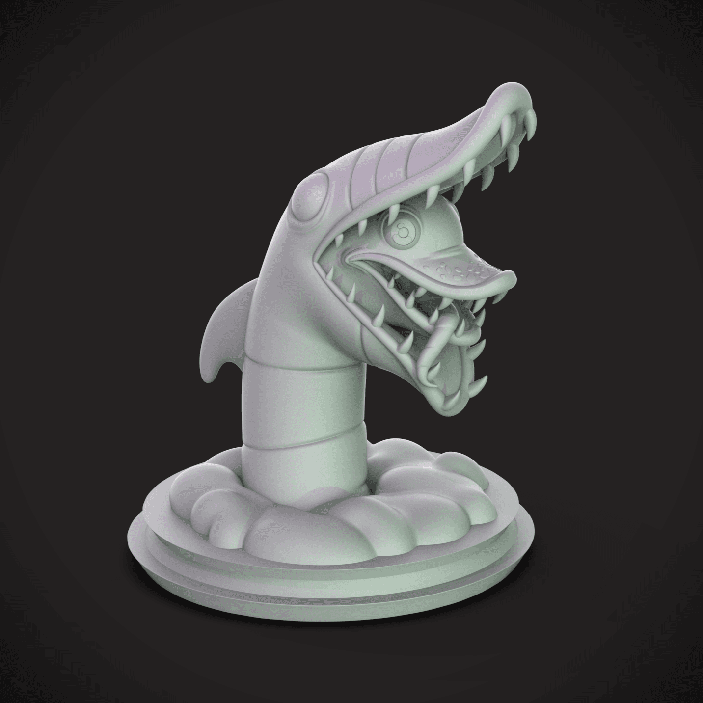 Sandworm Bust (Beetlejuice) -Little Big Head Series 3d model