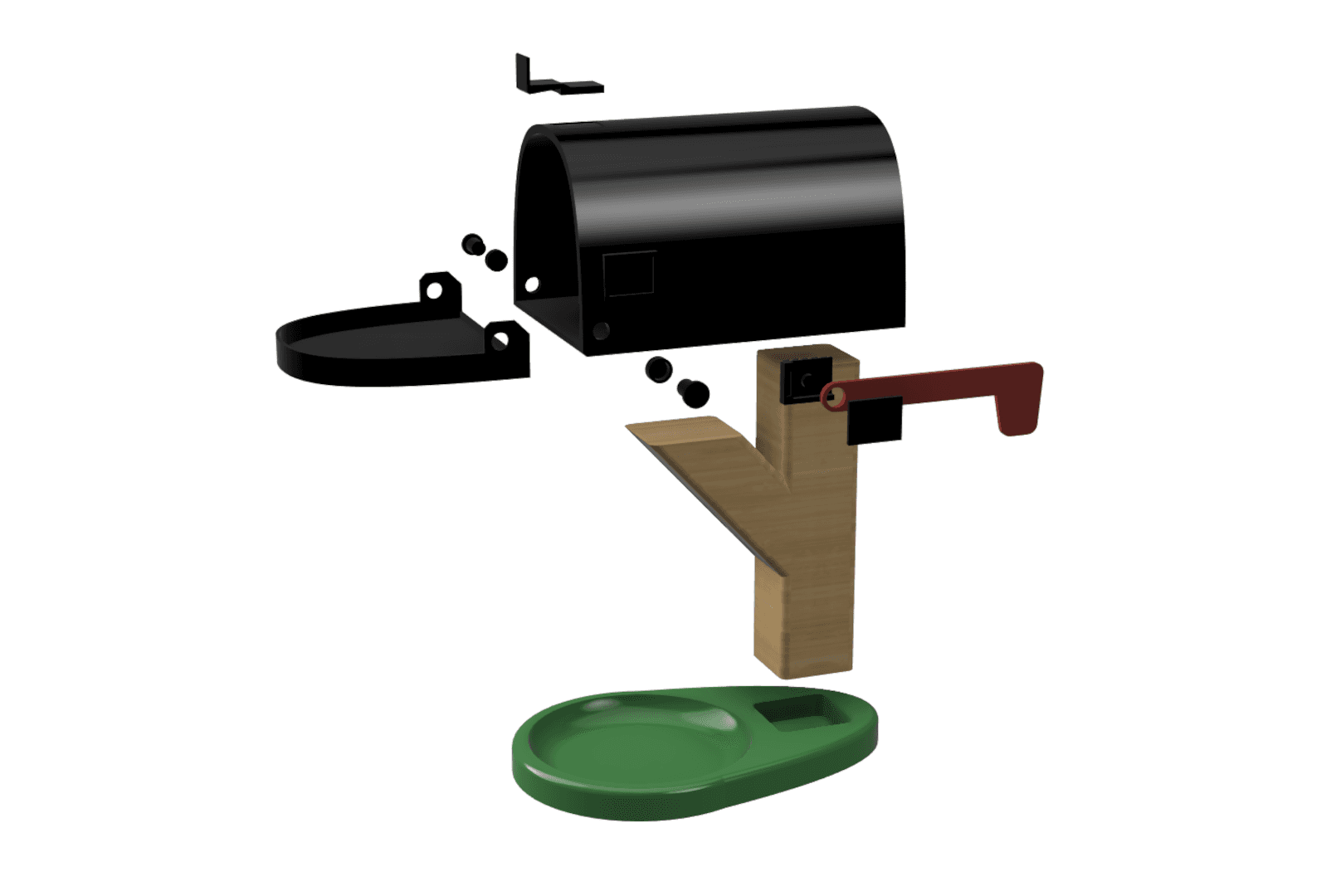 Mini Mailbox 3d model