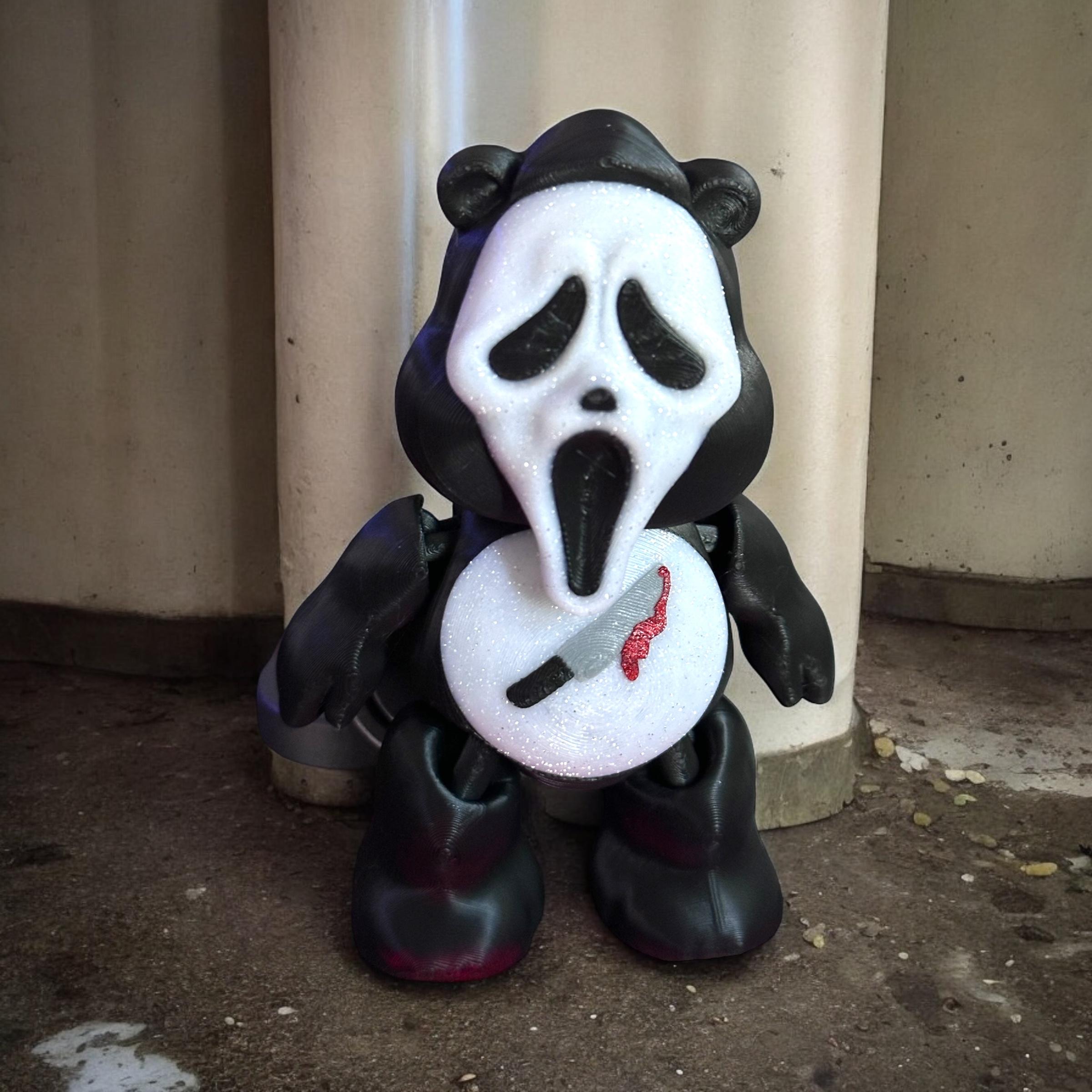 Ghost Face, Scream, Bear, Print in Place, Articulated, Ghost Face 3d model