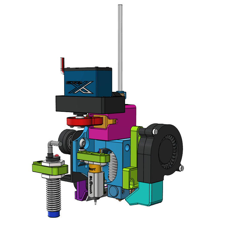 Filament-Cutter for Ender-3 (E3D-V6 Hotend) 3d model