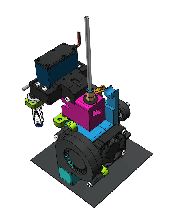 Filament-Cutter for Ender-3 (E3D-V6 Hotend) 3d model