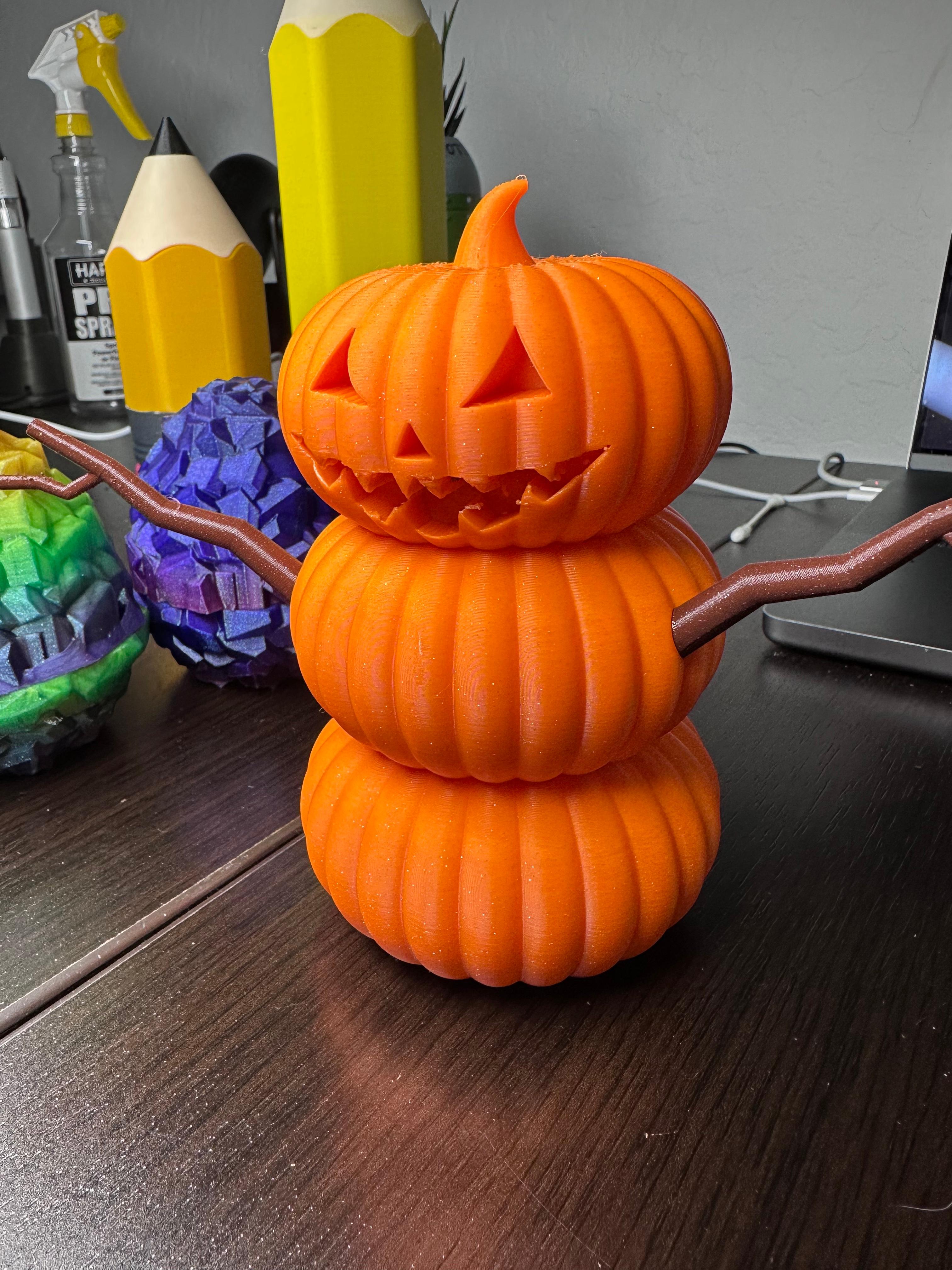 The Great PUMPKIN SNOWMAN! (Stash Container) 3d model