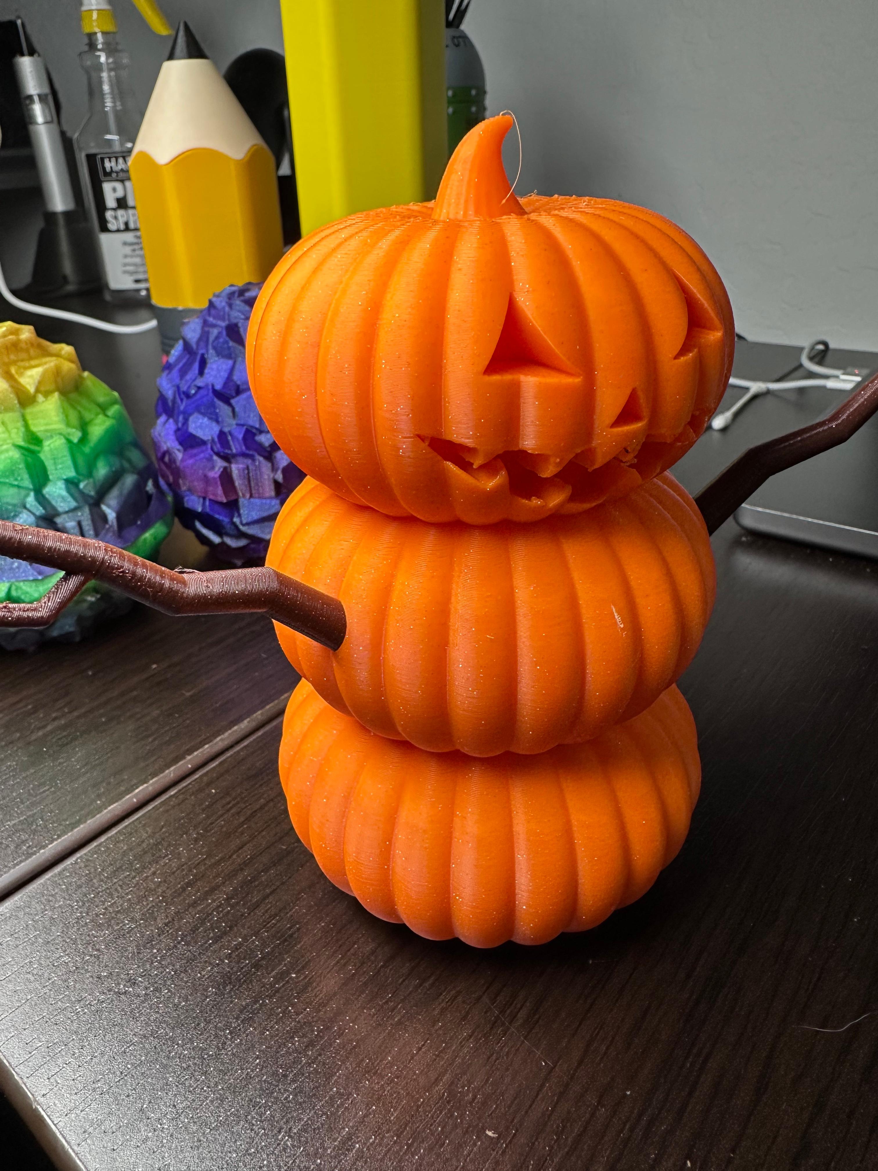 The Great PUMPKIN SNOWMAN! (Stash Container) 3d model