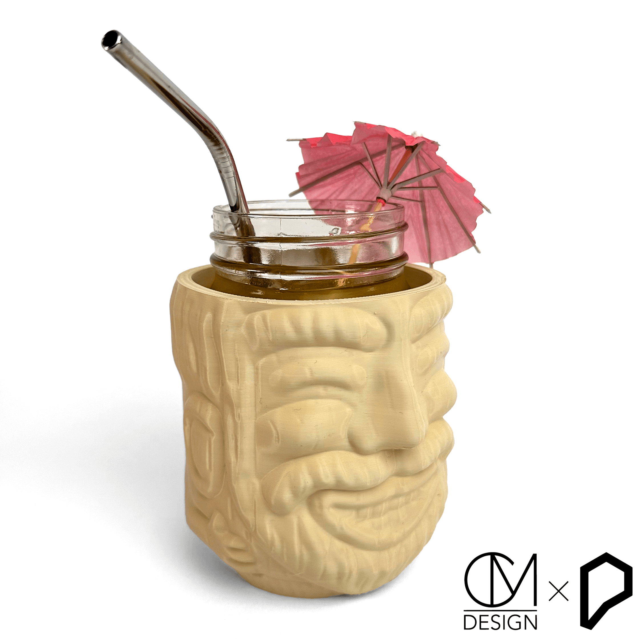 Tiki Gnome Mason Jar Cozy 3d model