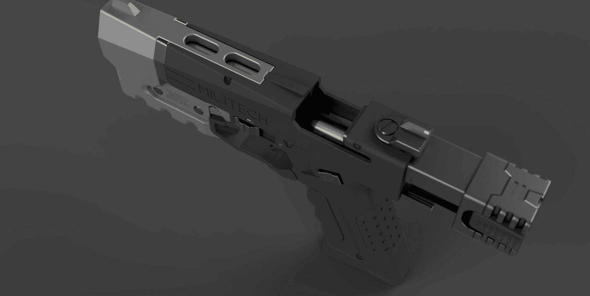 CYBERPUNK 2077 Militech M-10AF Lexington 3d model