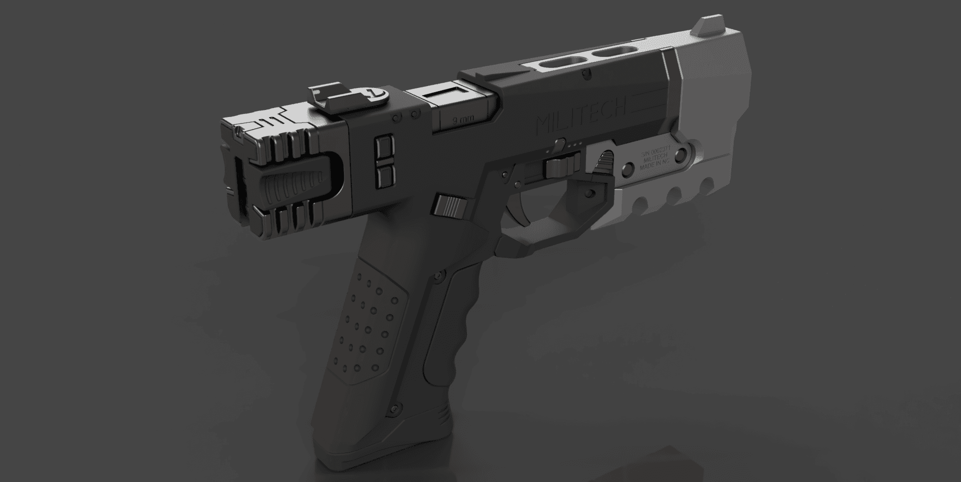 CYBERPUNK 2077 Militech M-10AF Lexington 3d model