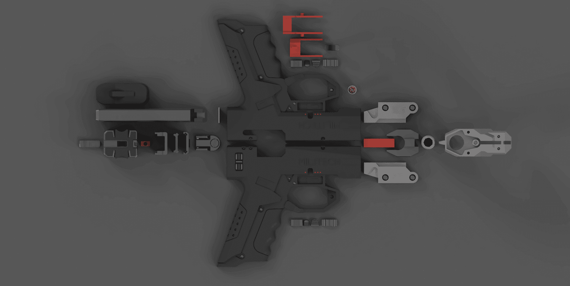 CYBERPUNK 2077 Militech M-10AF Lexington 3d model