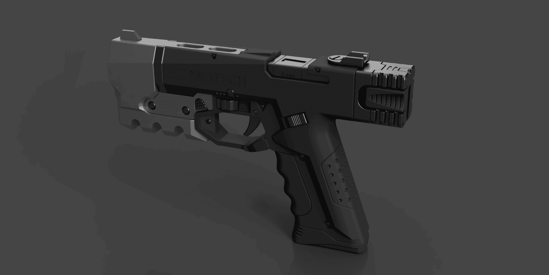 CYBERPUNK 2077 Militech M-10AF Lexington 3d model