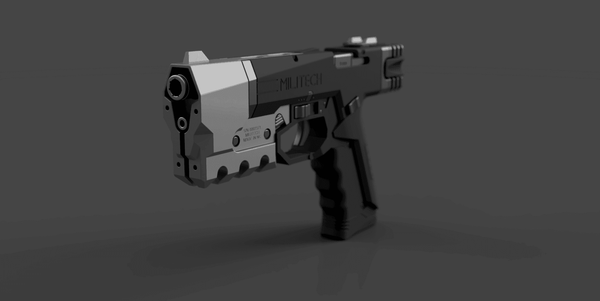 CYBERPUNK 2077 Militech M-10AF Lexington 3d model