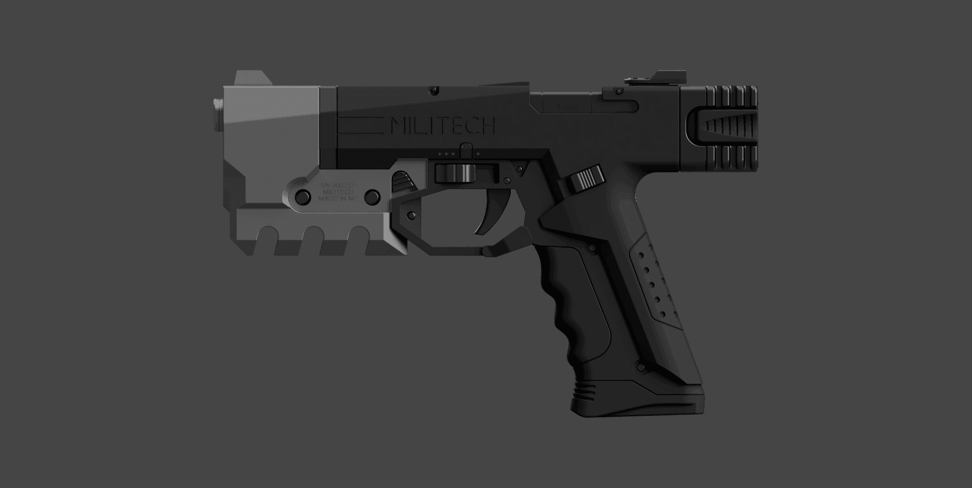 CYBERPUNK 2077 Militech M-10AF Lexington 3d model