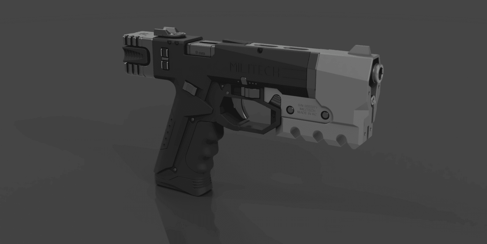 CYBERPUNK 2077 Militech M-10AF Lexington 3d model