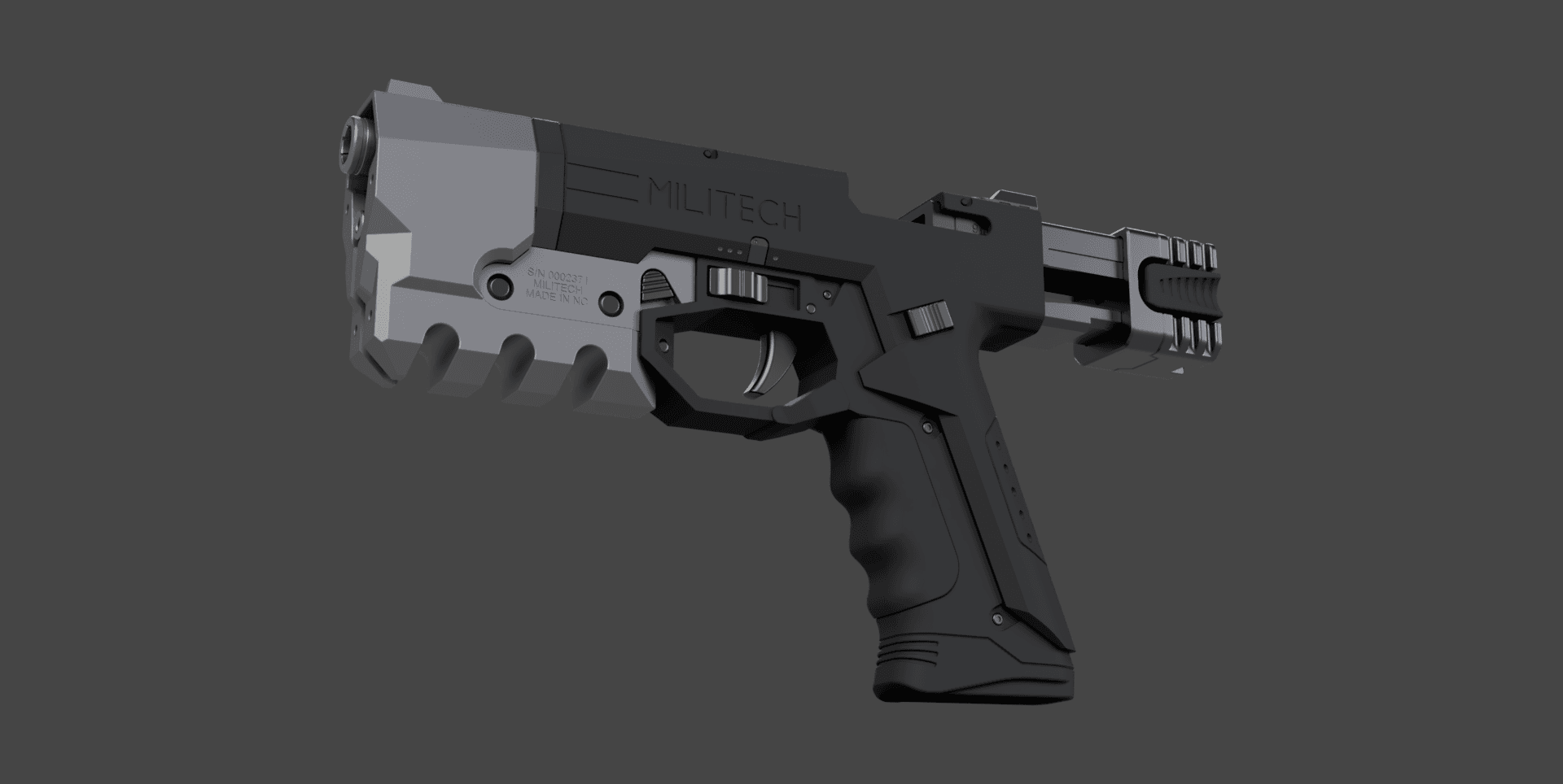 CYBERPUNK 2077 Militech M-10AF Lexington 3d model