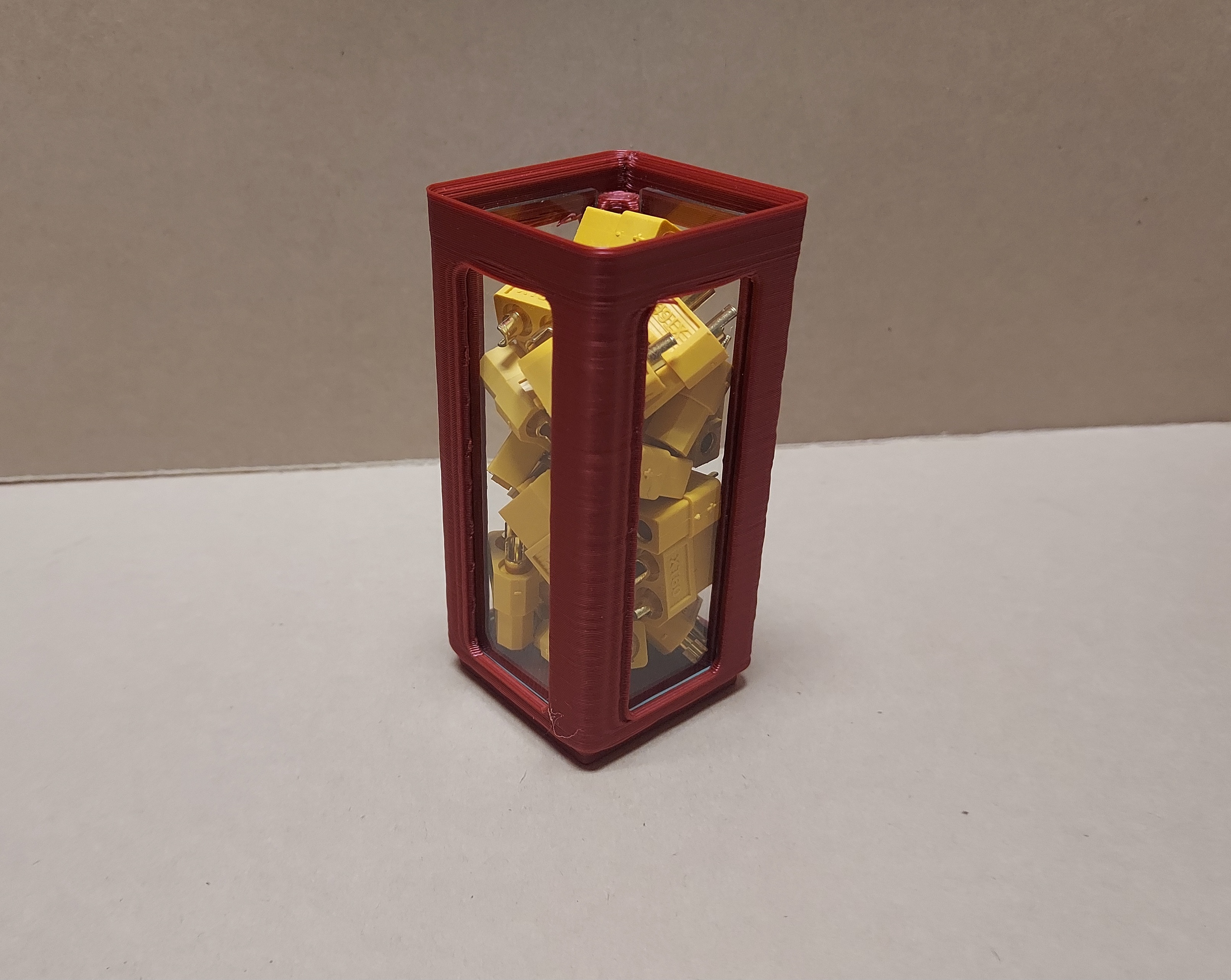 Gridfinity Quad Window Bin 1x1x12 3d model