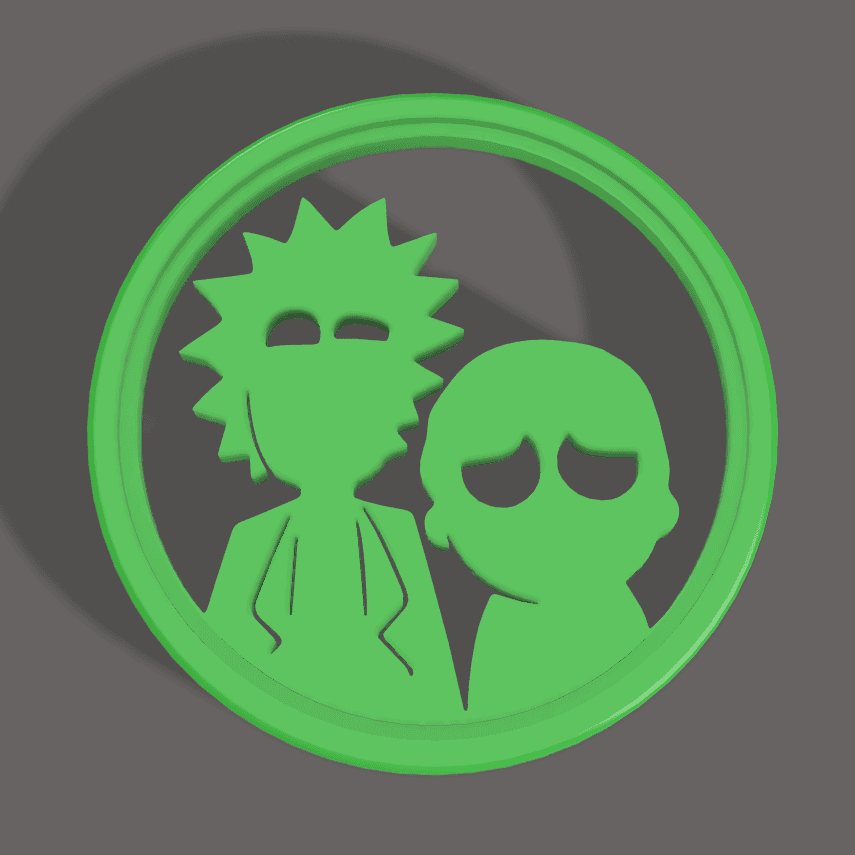 Rick and Morty Coin 3d model