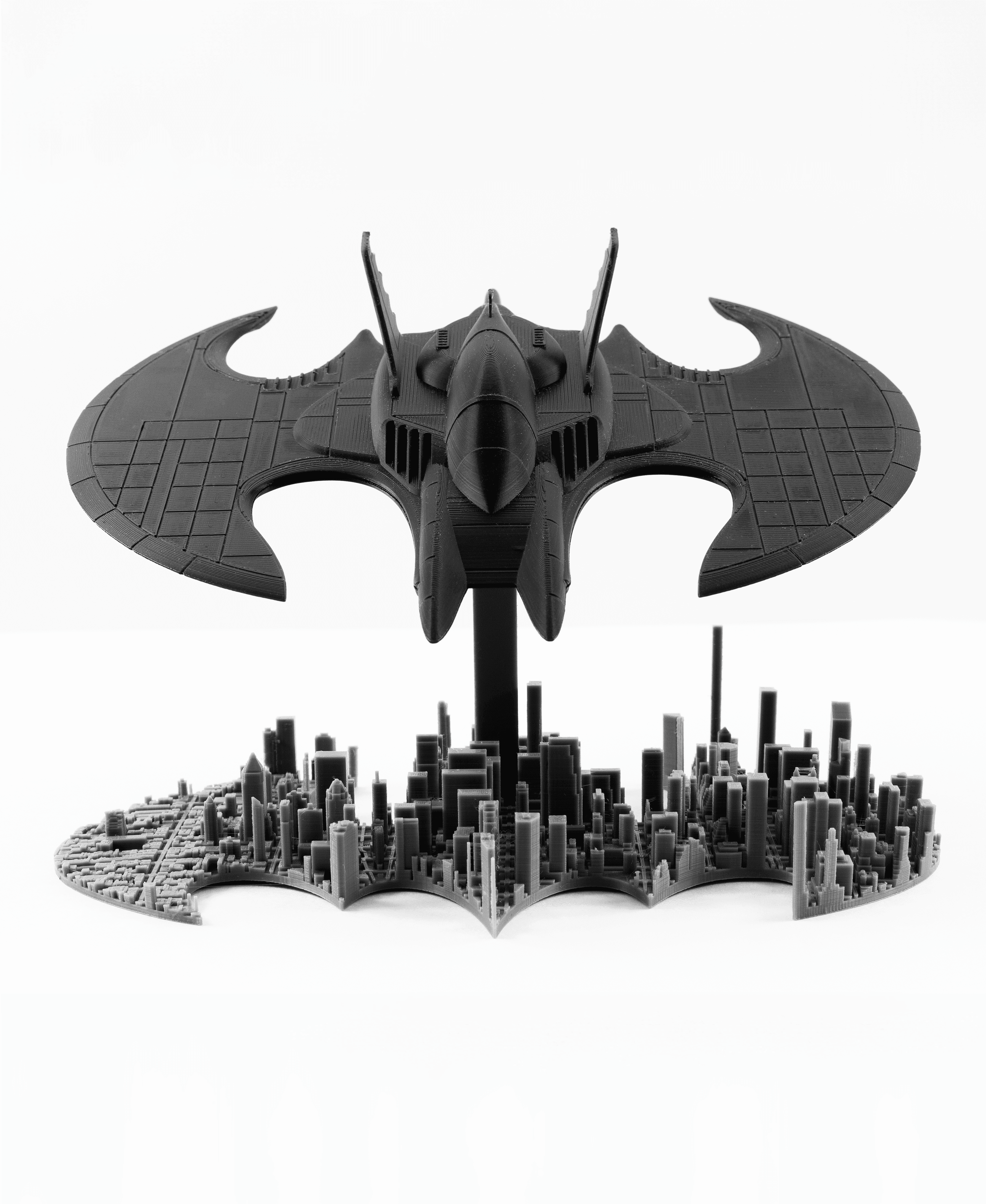 Batwing over Gotham City (No Supports, No AMS) 3d model