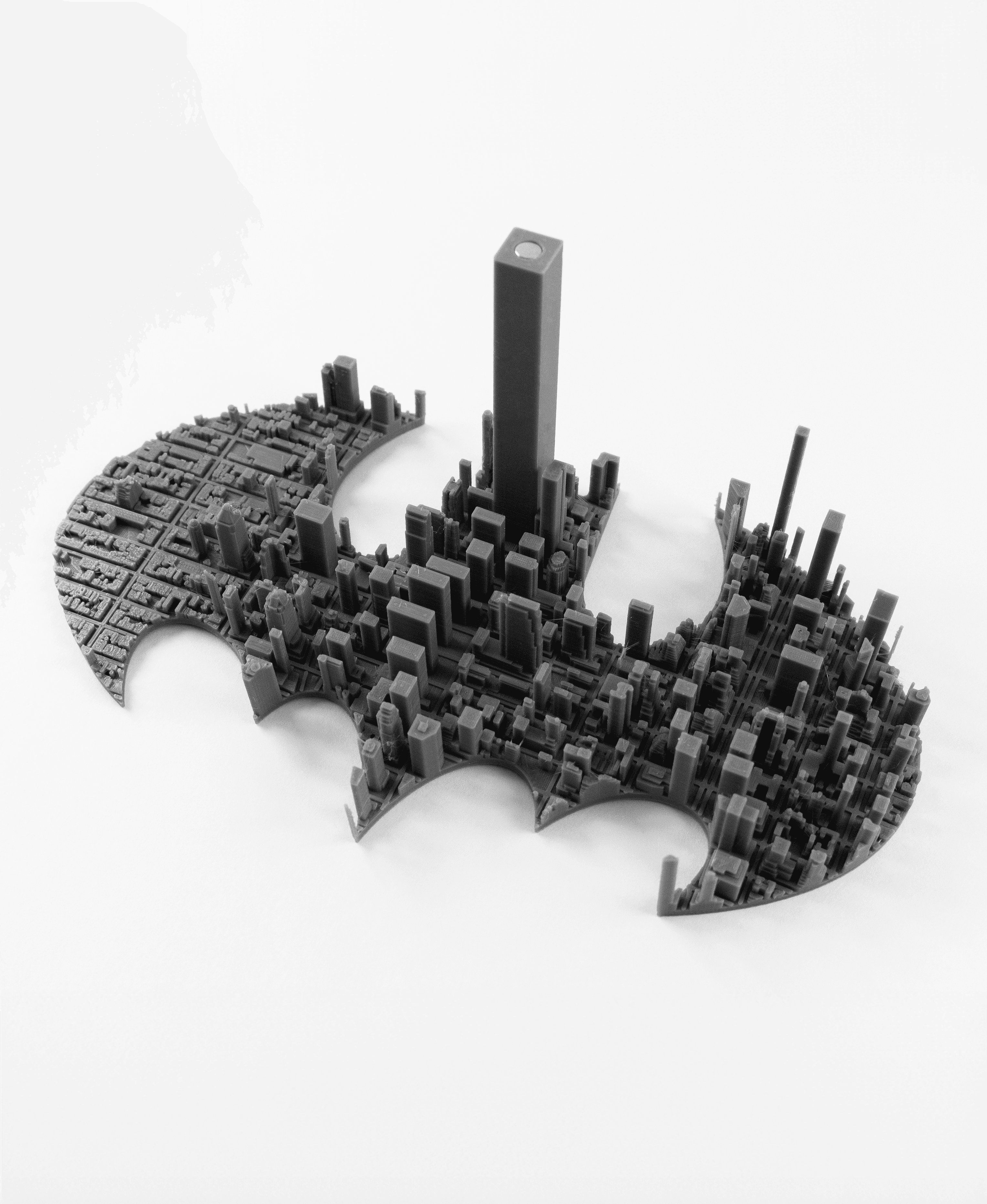 Batwing over Gotham City (No Supports, No AMS) 3d model