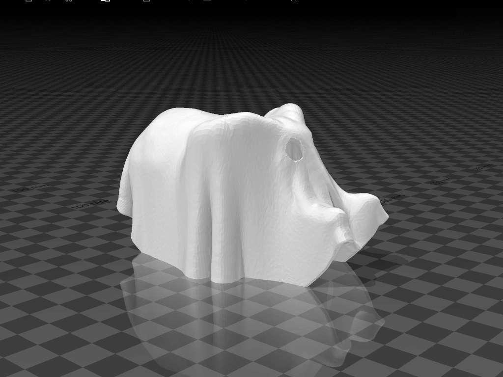 animal-GHOST elephant gespenst - elephant garage 3d model