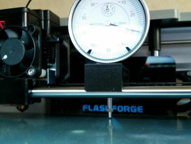 Flashforge Dreamer / Dremel Idea magnetic Dial Indicator Holder 3d model