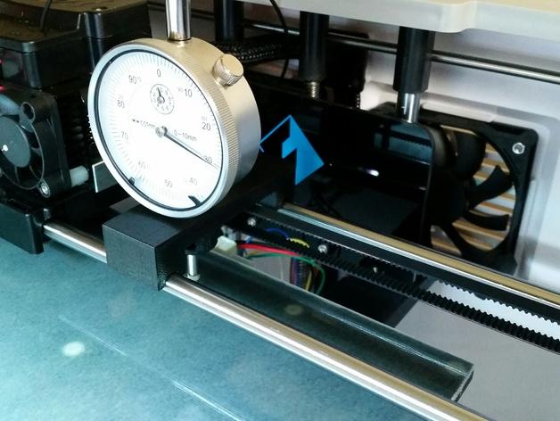 Flashforge Dreamer / Dremel Idea magnetic Dial Indicator Holder 3d model