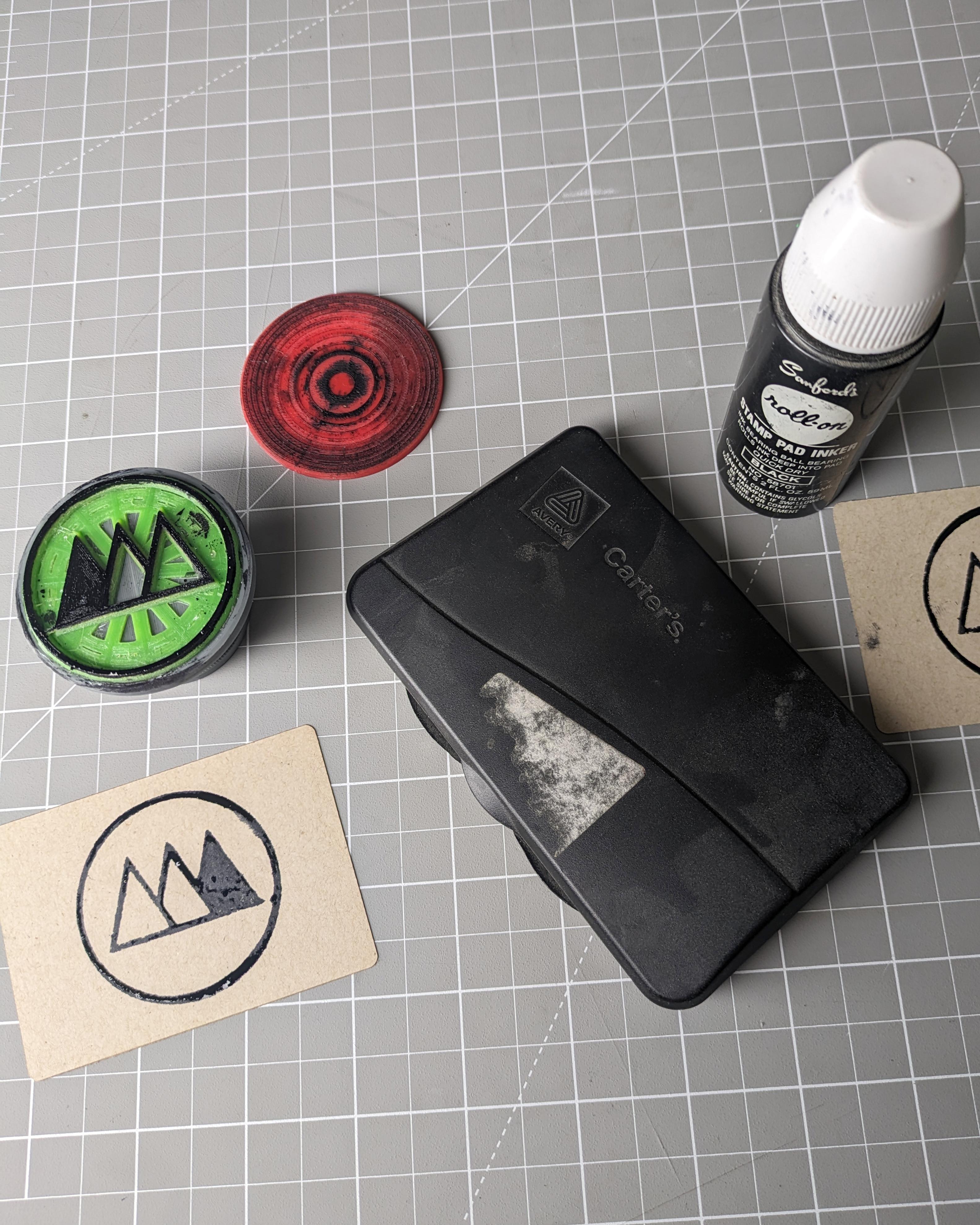 50mm Round Stamp // Make Anything Logo 3d model