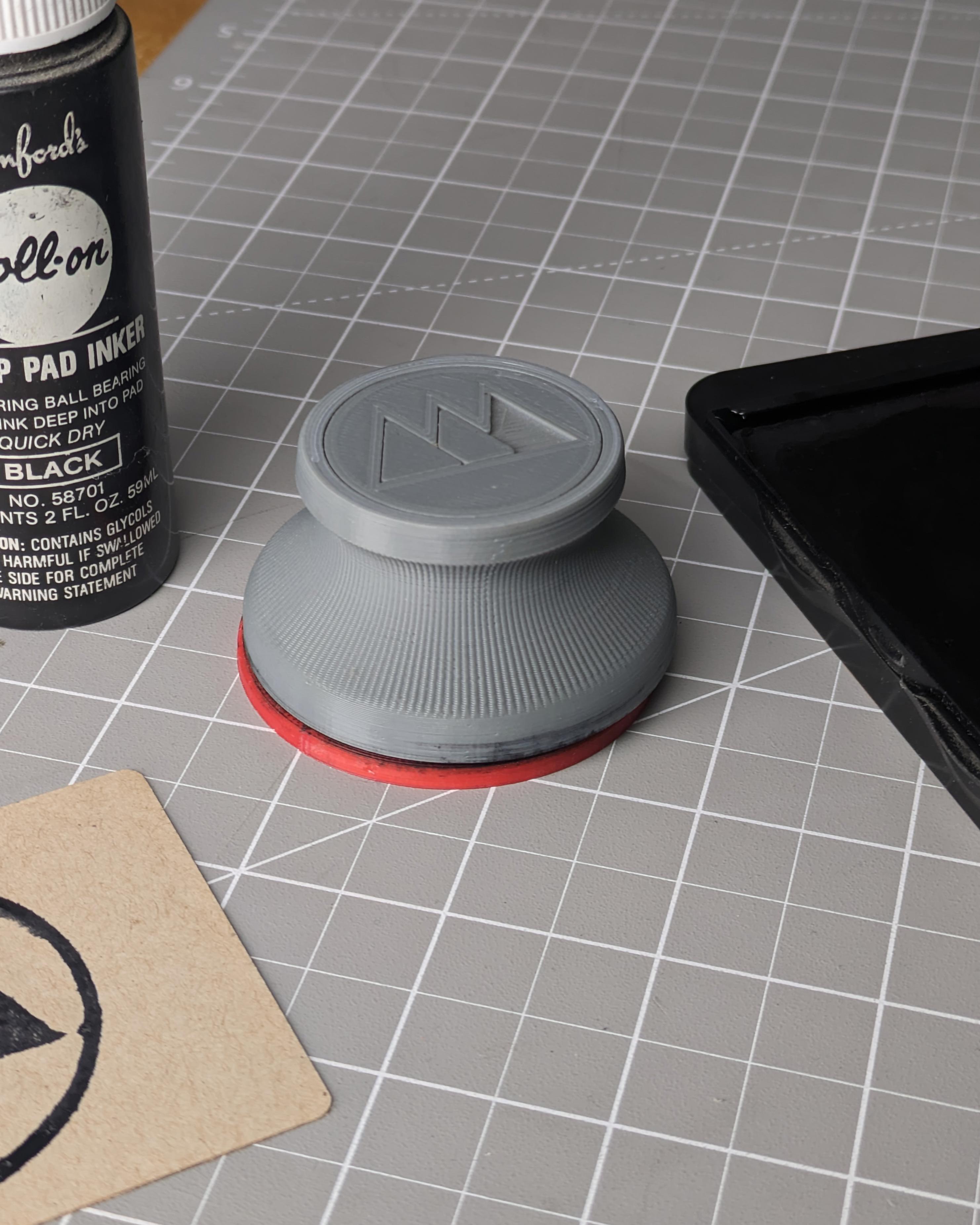 50mm Round Stamp // Make Anything Logo 3d model