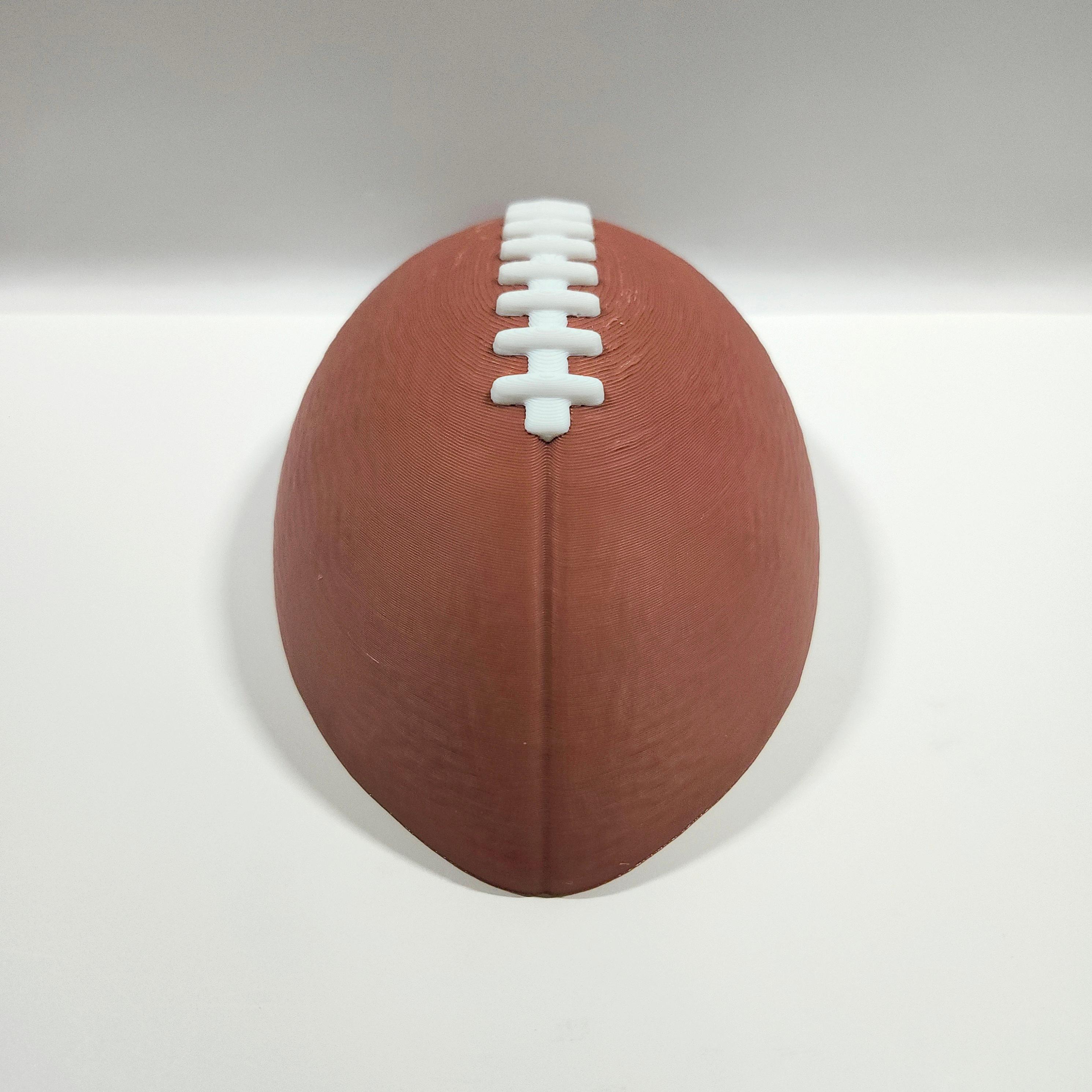 Lifesize Decorative American Football Half v1 :: 'Wall Ballz' Hanging Pop-Out 3D Art Collection 3d model