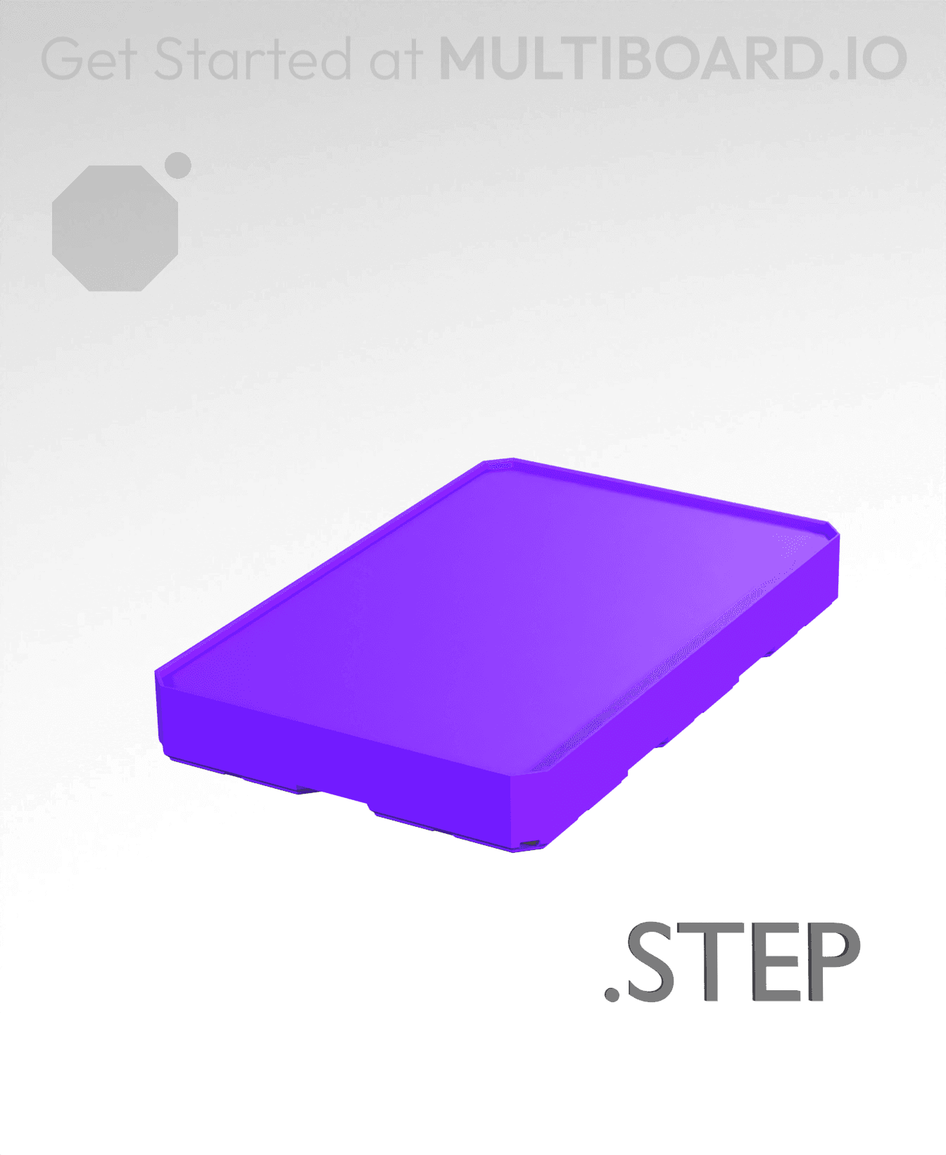 2x3x0·5 - Multibin Insert - STEP Remixing File 3d model