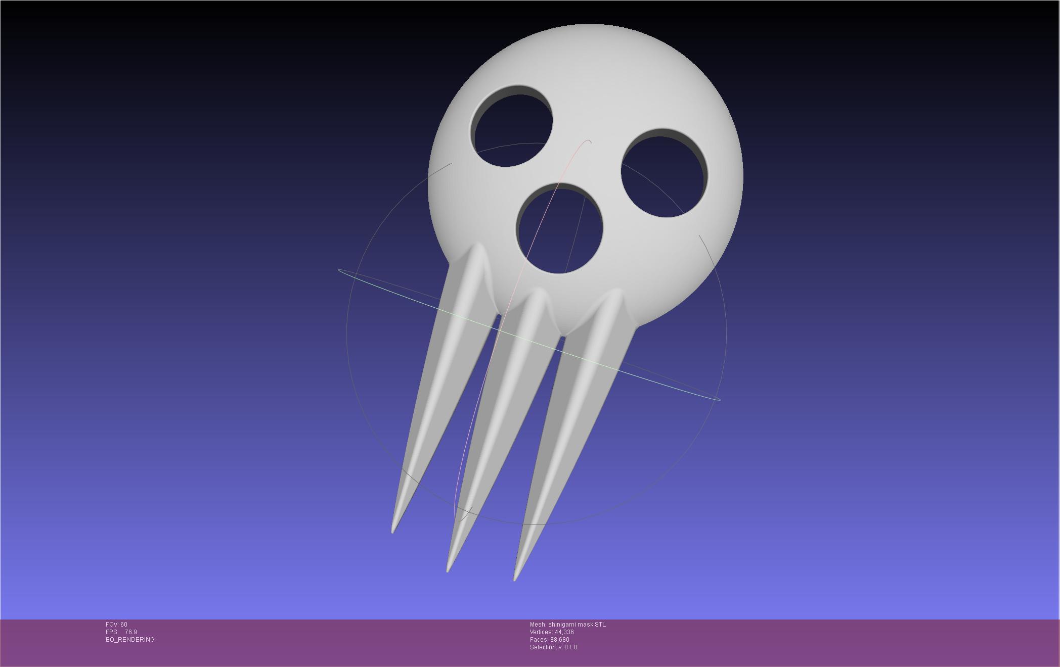 Soul Eater Shinigami Mask 3d model