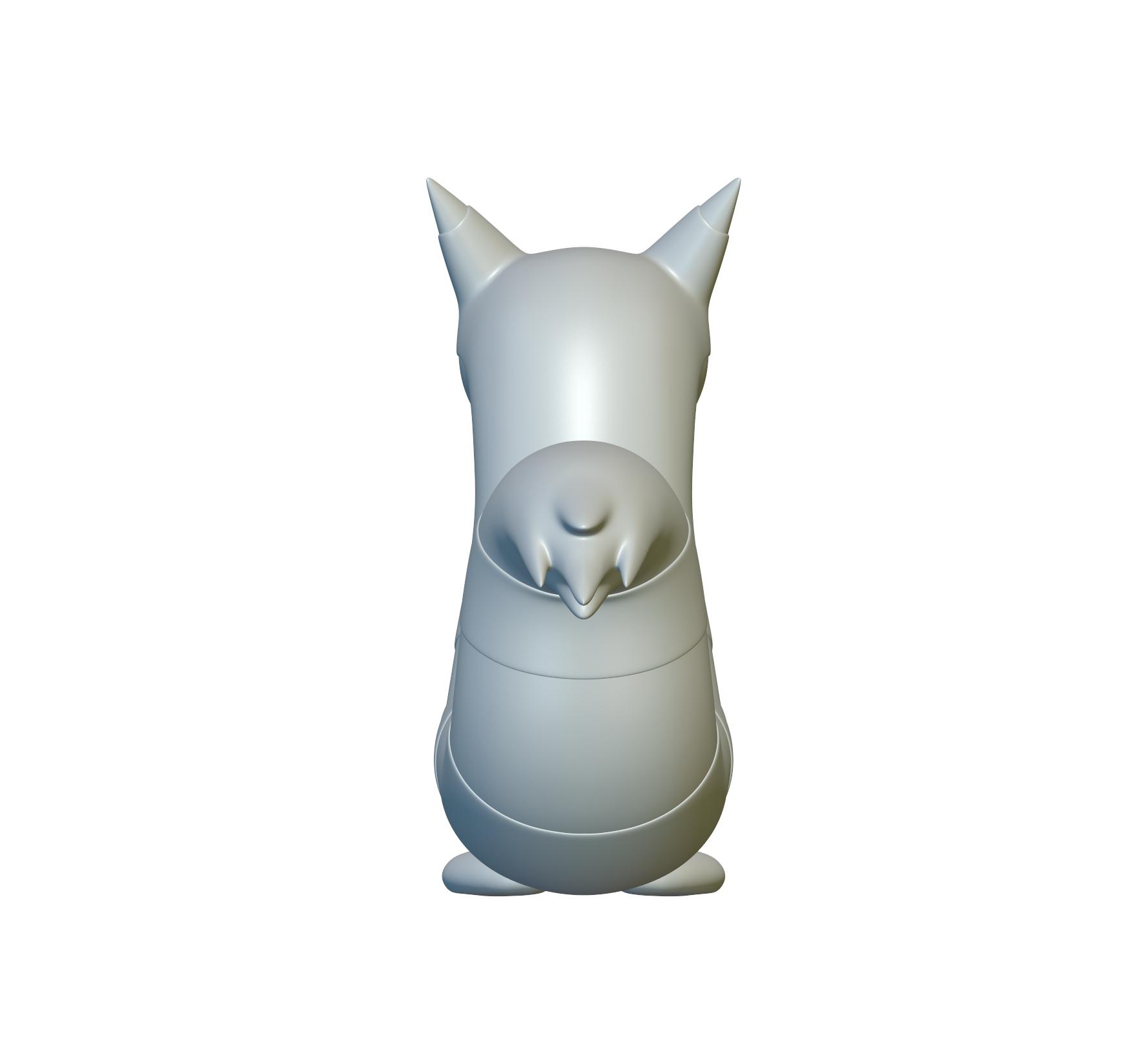 Pokemon Furret #162 - Optimized for 3D Printing 3d model