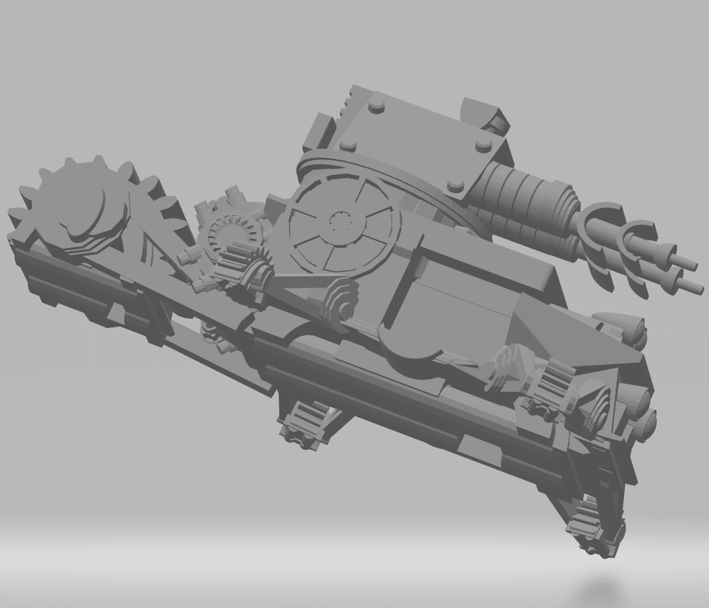 FHW: concept Junk Rocker Defense turret dual ray (BoD) 3d model