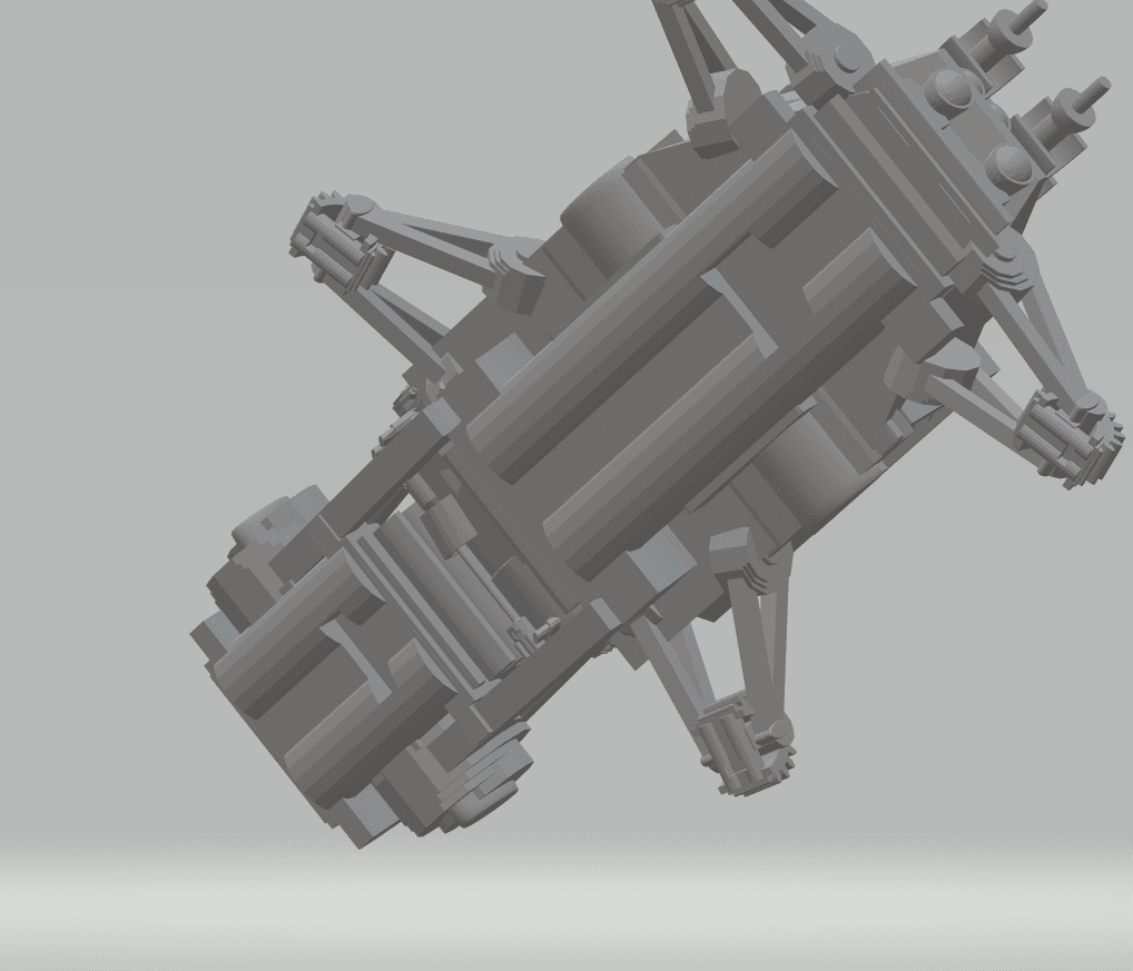 FHW: concept Junk Rocker Defense turret dual ray (BoD) 3d model