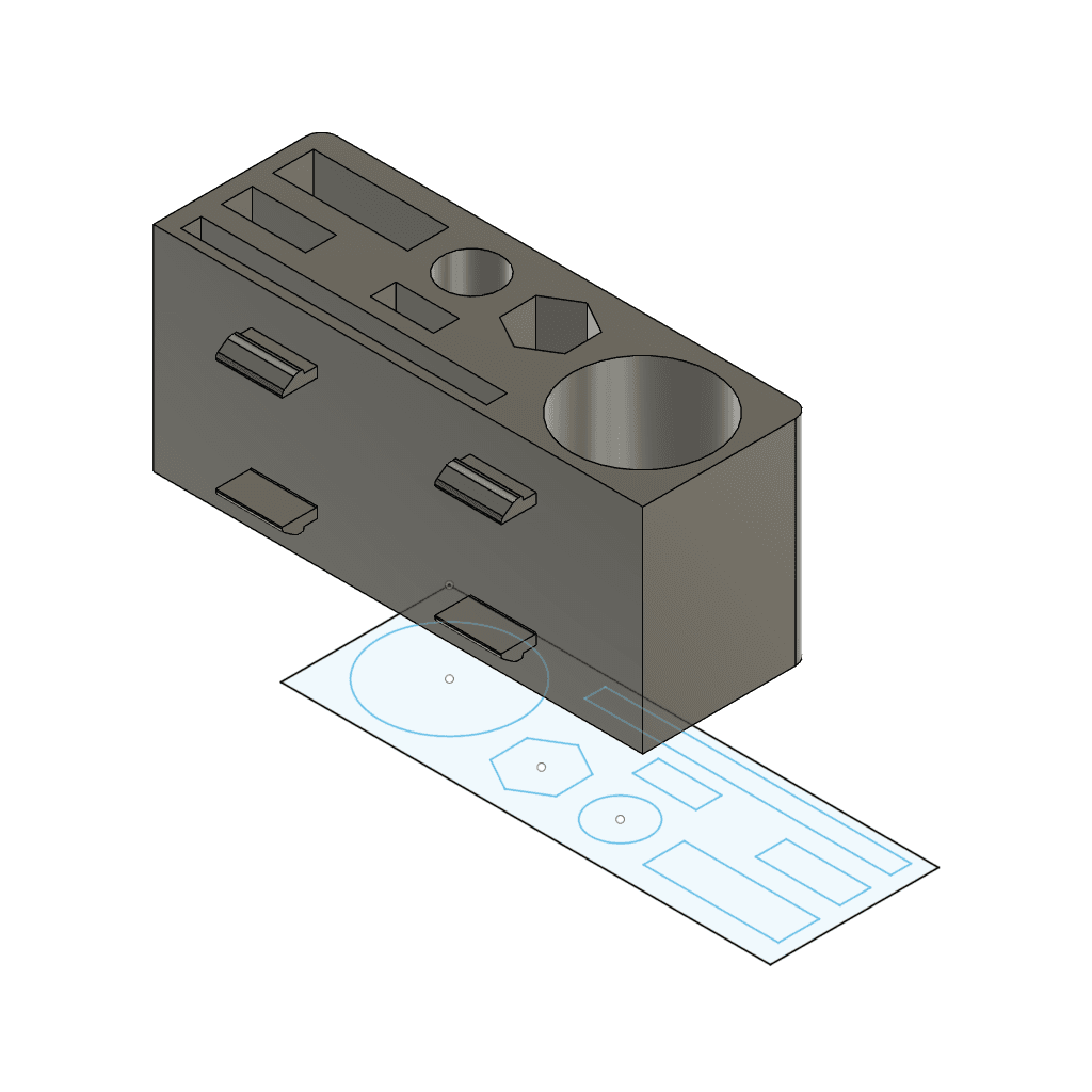 Clip On Neptune Tool Holder 3d model