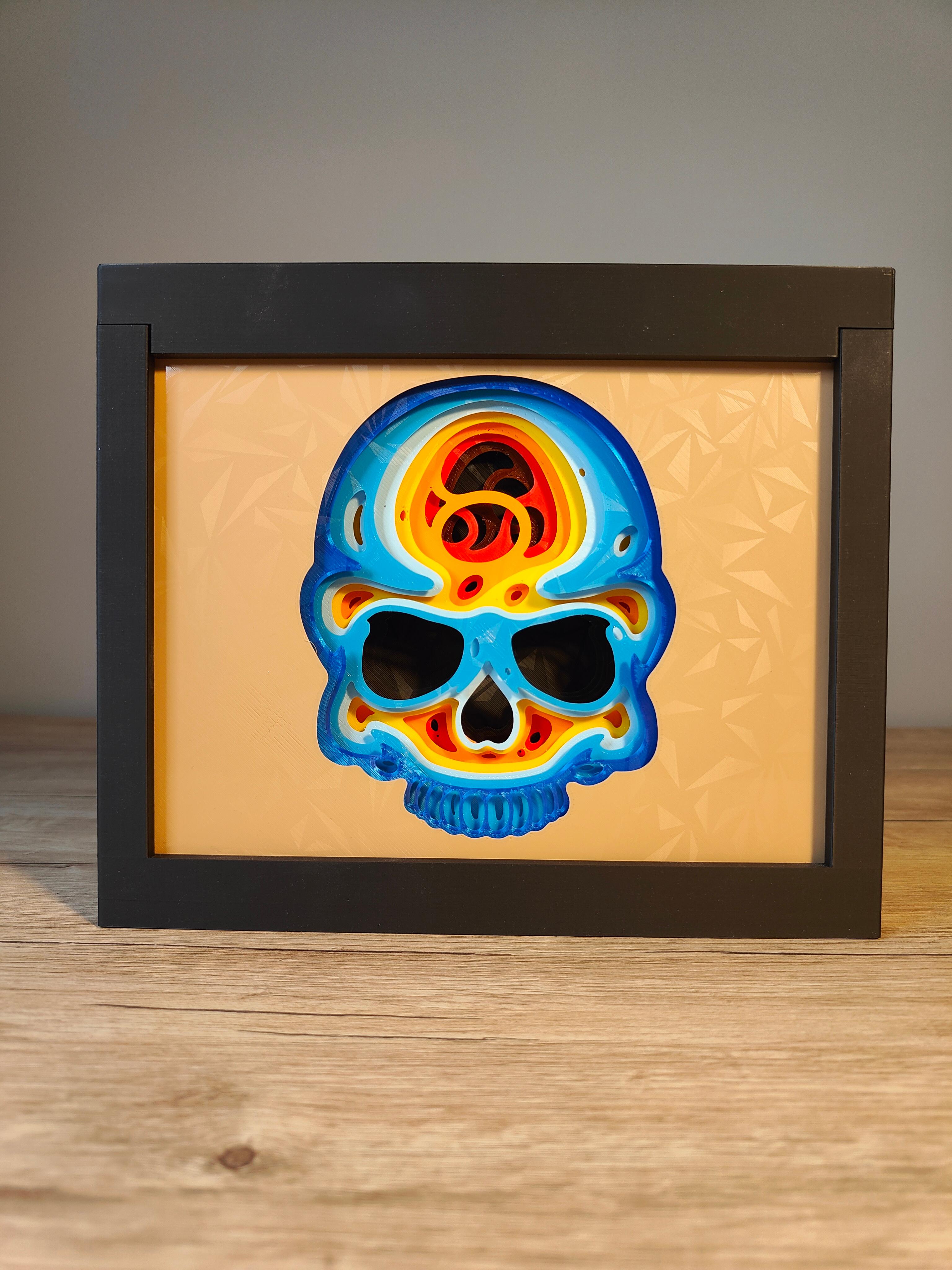 Skull Shadow Box 3d model