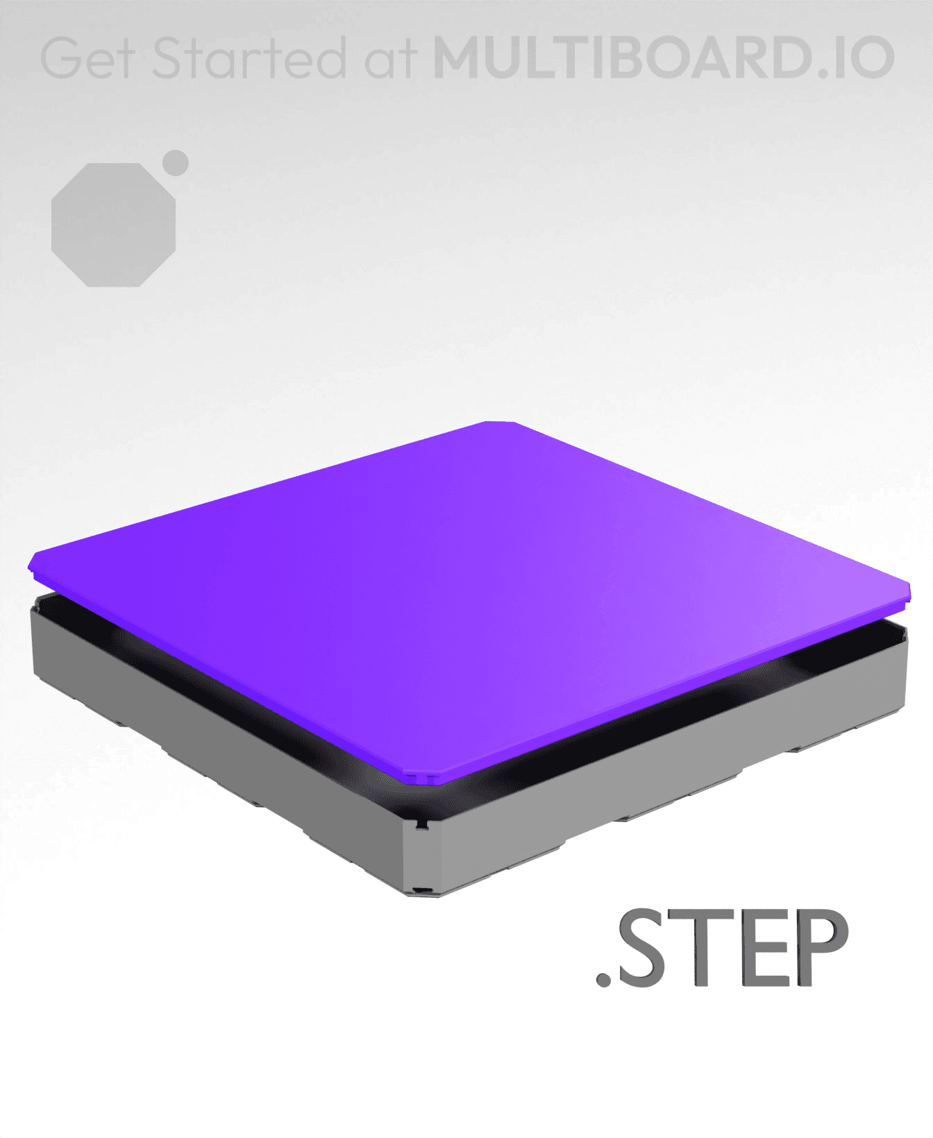 3x3 - Multibin Top - STEP Remixing File 3d model