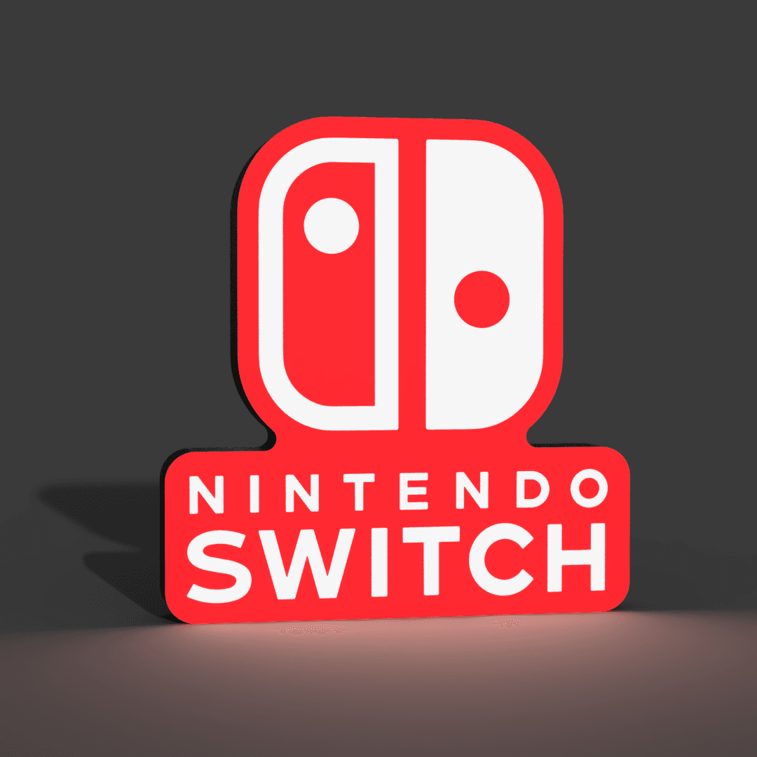 Nintendo Switch Logo Lightbox LED Lamp 3d model