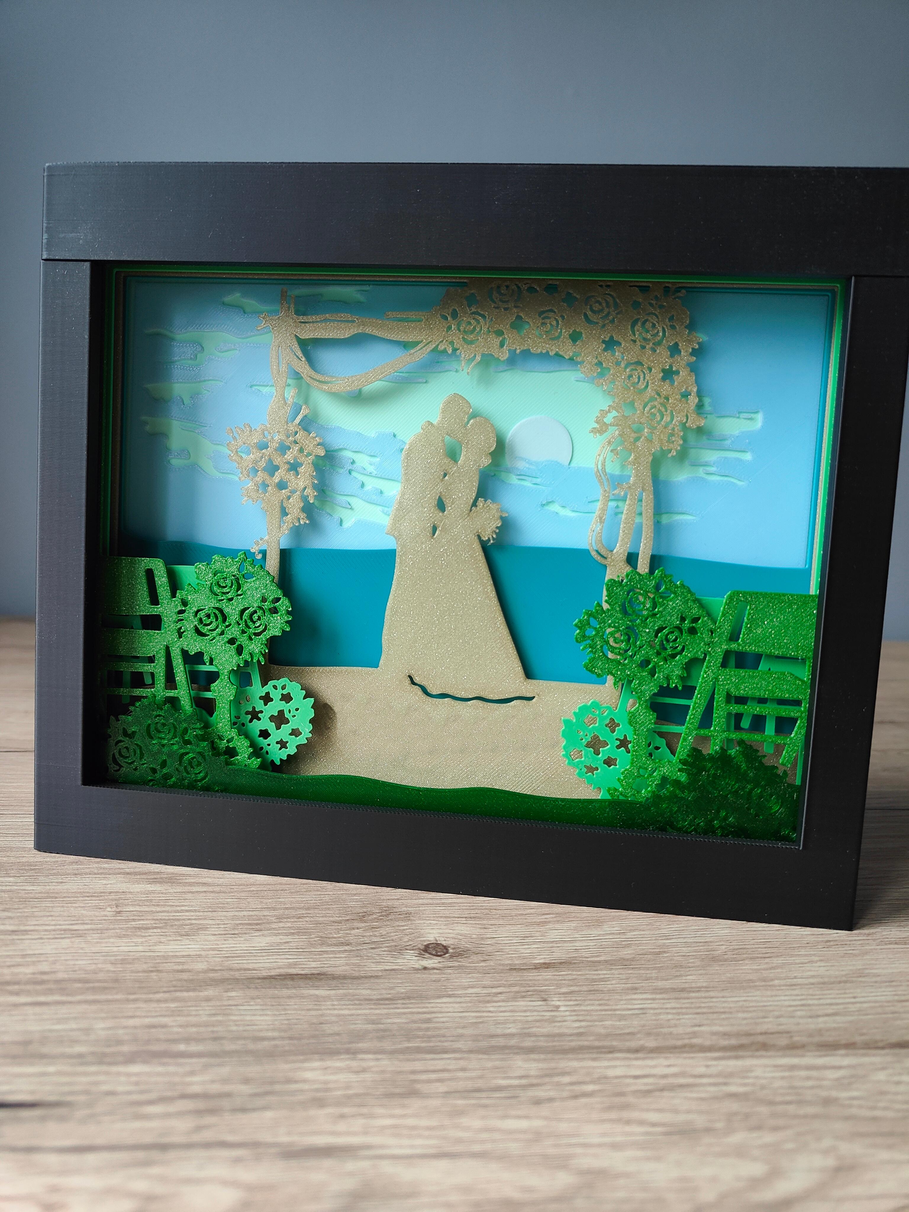 Wedding Shadow Box 3d model