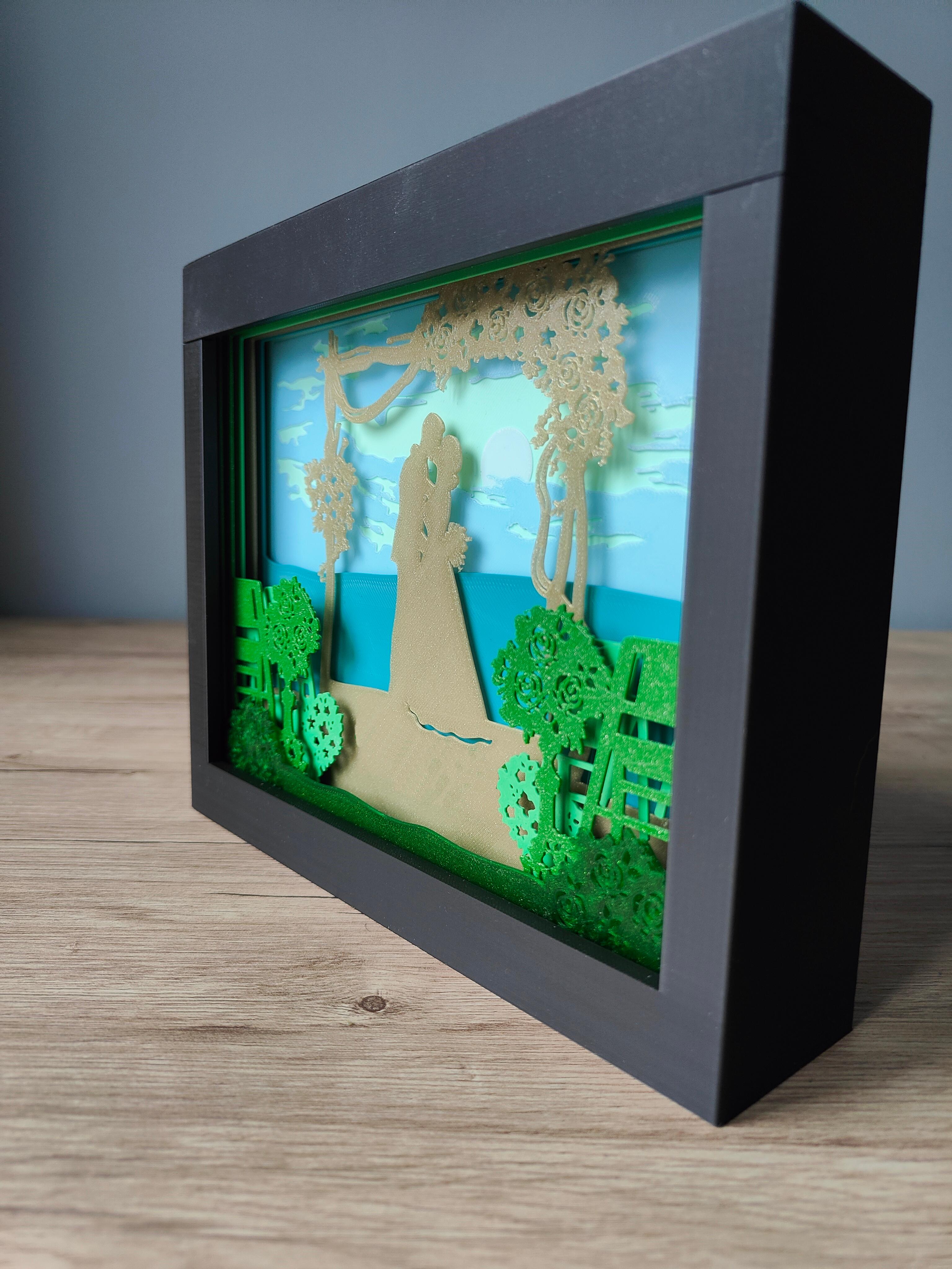 Wedding Shadow Box 3d model