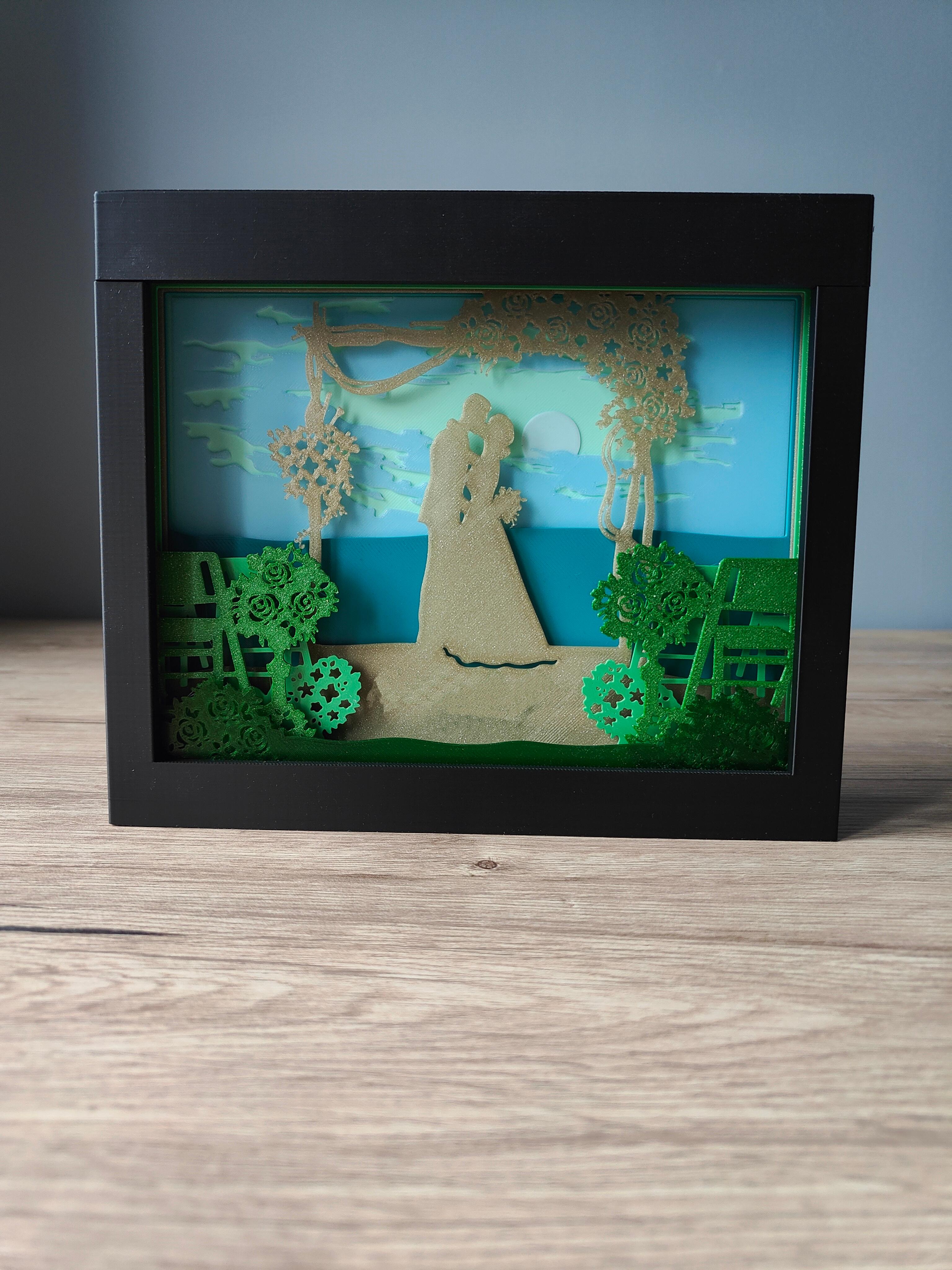 Wedding Shadow Box 3d model