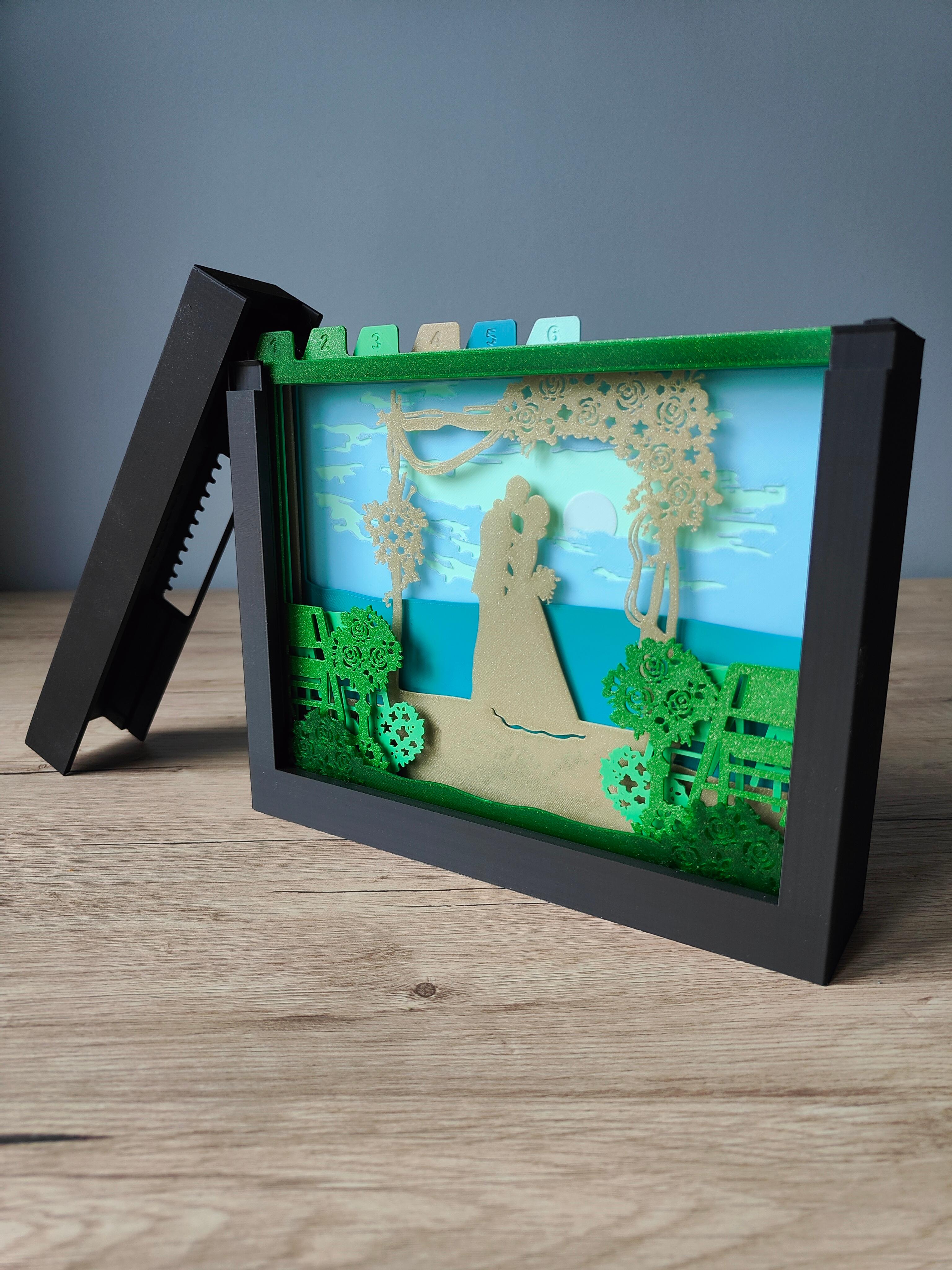 Wedding Shadow Box 3d model