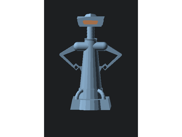 Chrichton from Buck Rogers  3d model