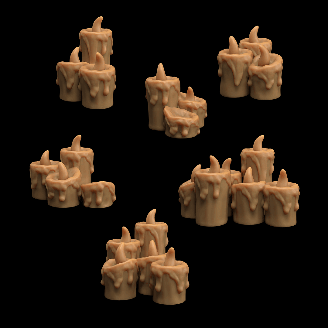 Halloween Candles Terrain  3d model