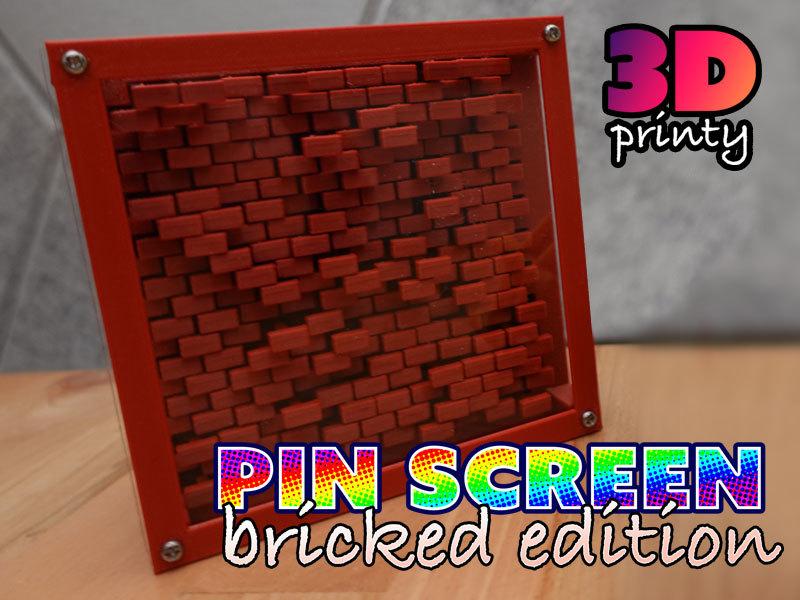 Pin Screen Toy - Bricked Edition 3d model