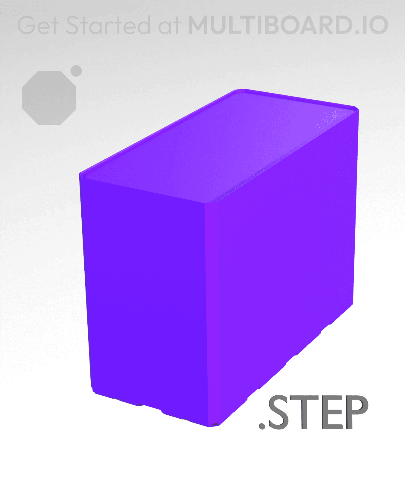 2x4x3 - Multibin Insert - STEP Remixing File 3d model