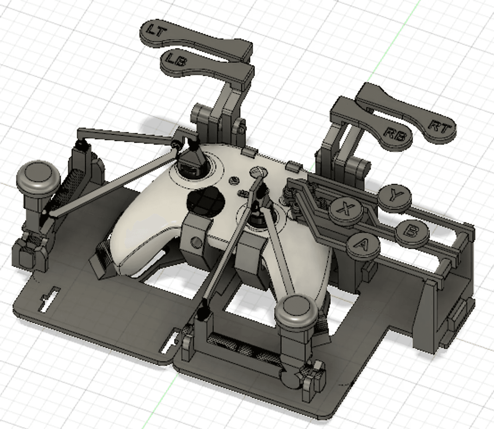 XBox One Controller Mod - Top-Down Play 3d model